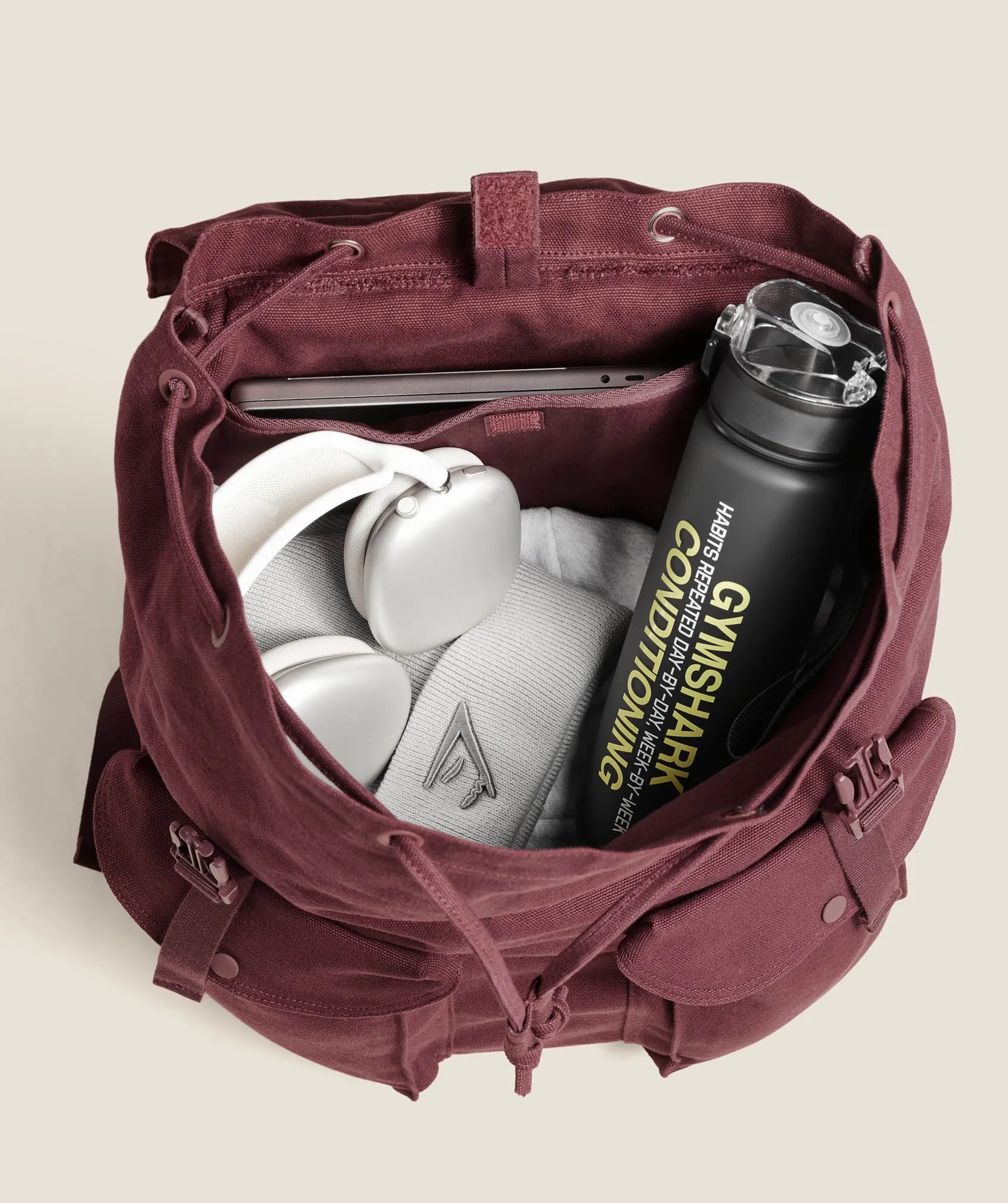 Gymshark Power Backpack - Rich Maroon sold by Gymshark product image thumbnail 3