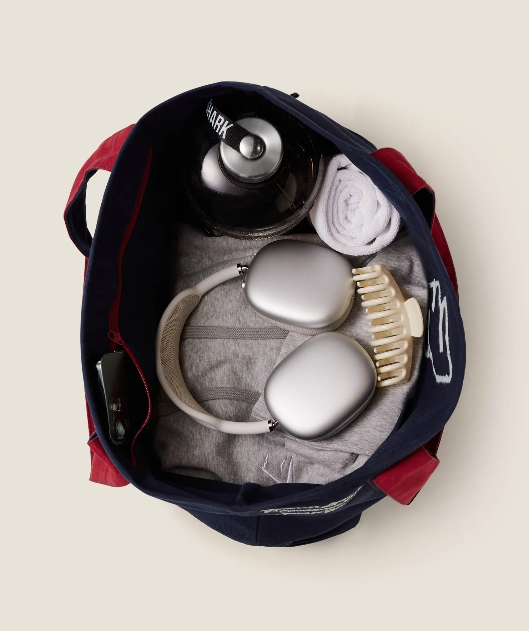 Gymshark Collegiate Tote Bag - Heavy Blue sold by Gymshark product image thumbnail 5