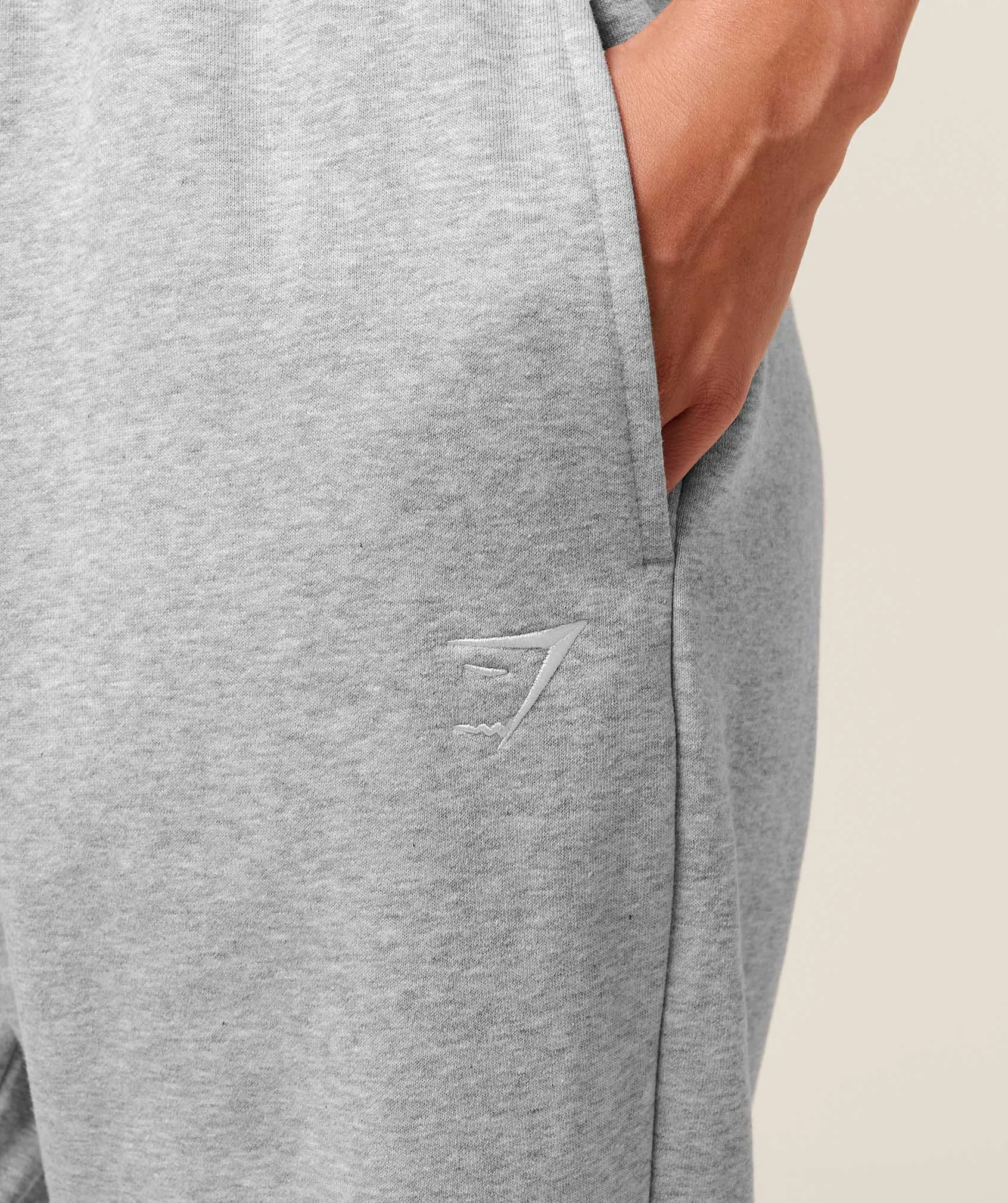 Gymshark Training Fleece Tall Jogger - Light Grey Core Marl sold by Gymshark product image thumbnail 4