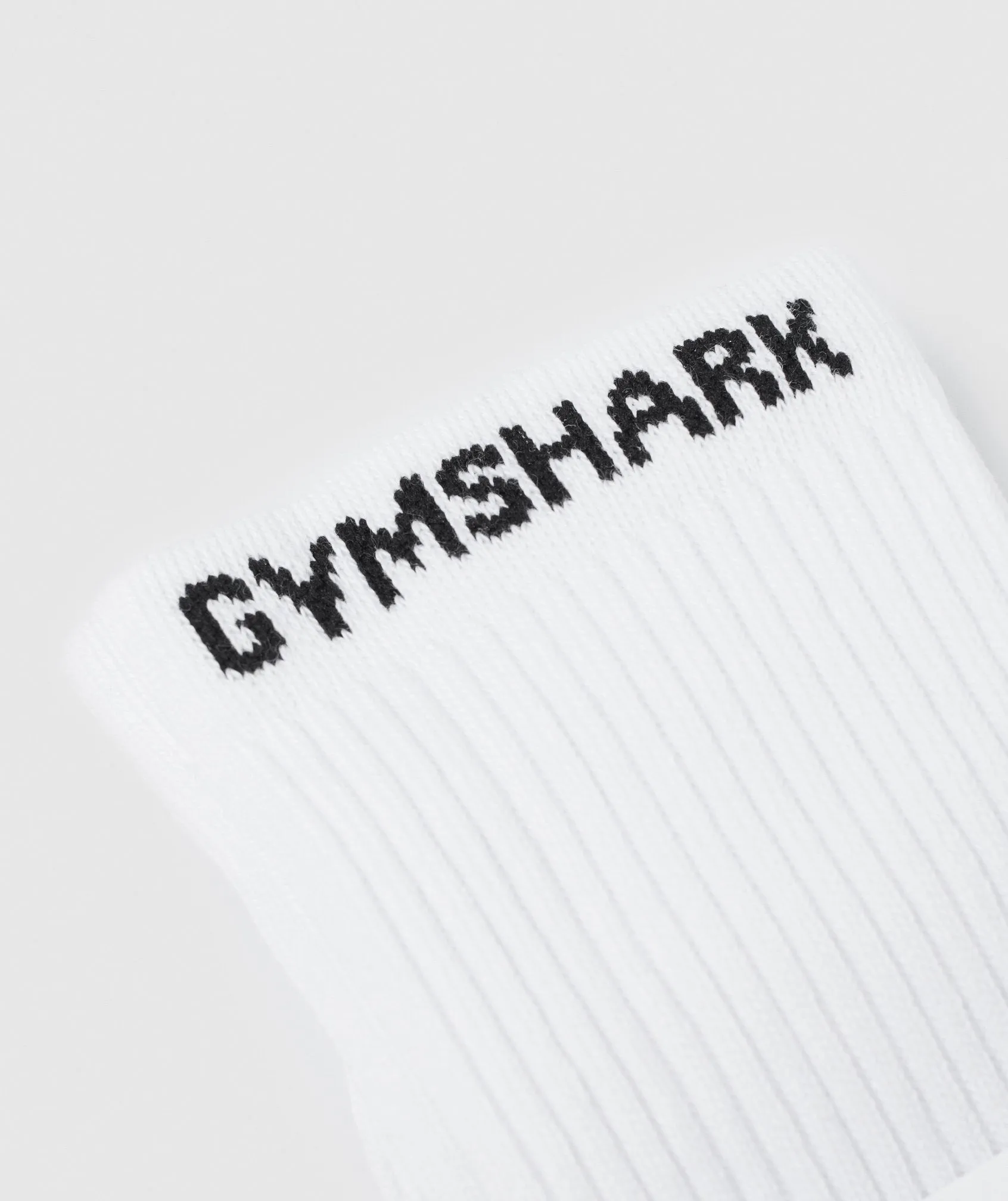 Gymshark Premium Logo Crew Socks 1pk - White sold by Gymshark product image thumbnail 5
