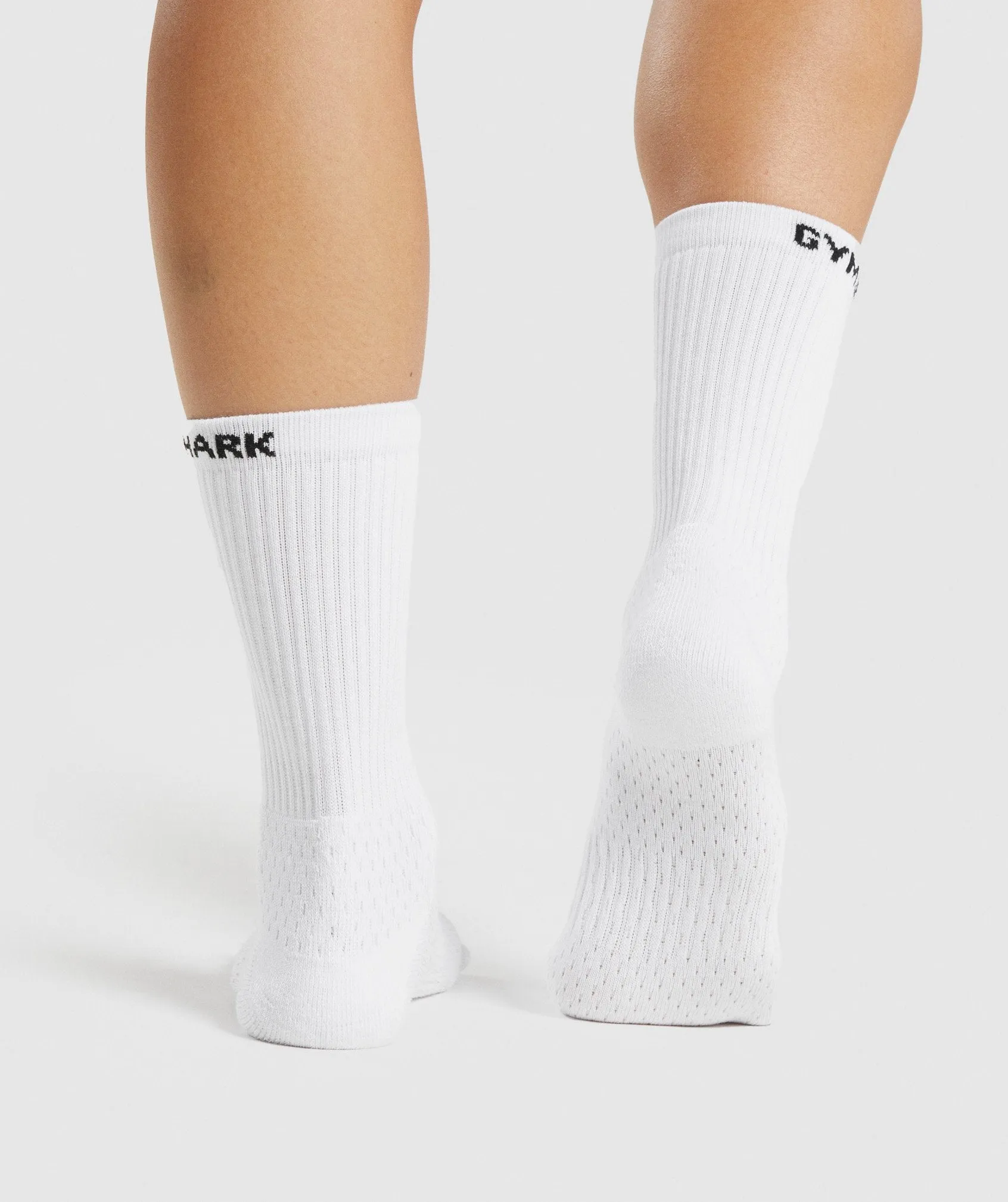 Gymshark Premium Logo Crew Socks 1pk - White sold by Gymshark product image thumbnail 2
