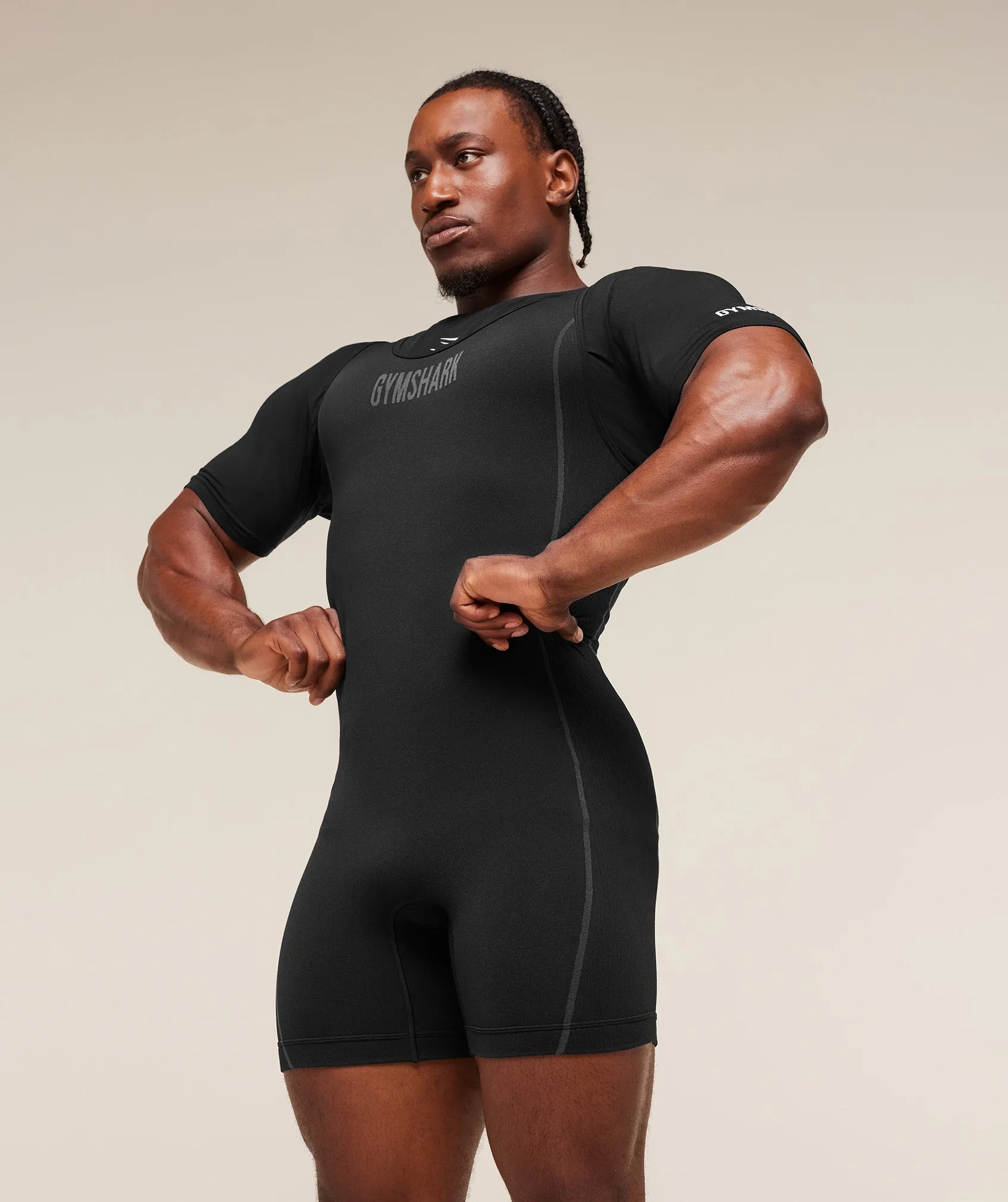 Gymshark Seamless Singlet - Black/Pitch Grey sold by Gymshark product image thumbnail 5