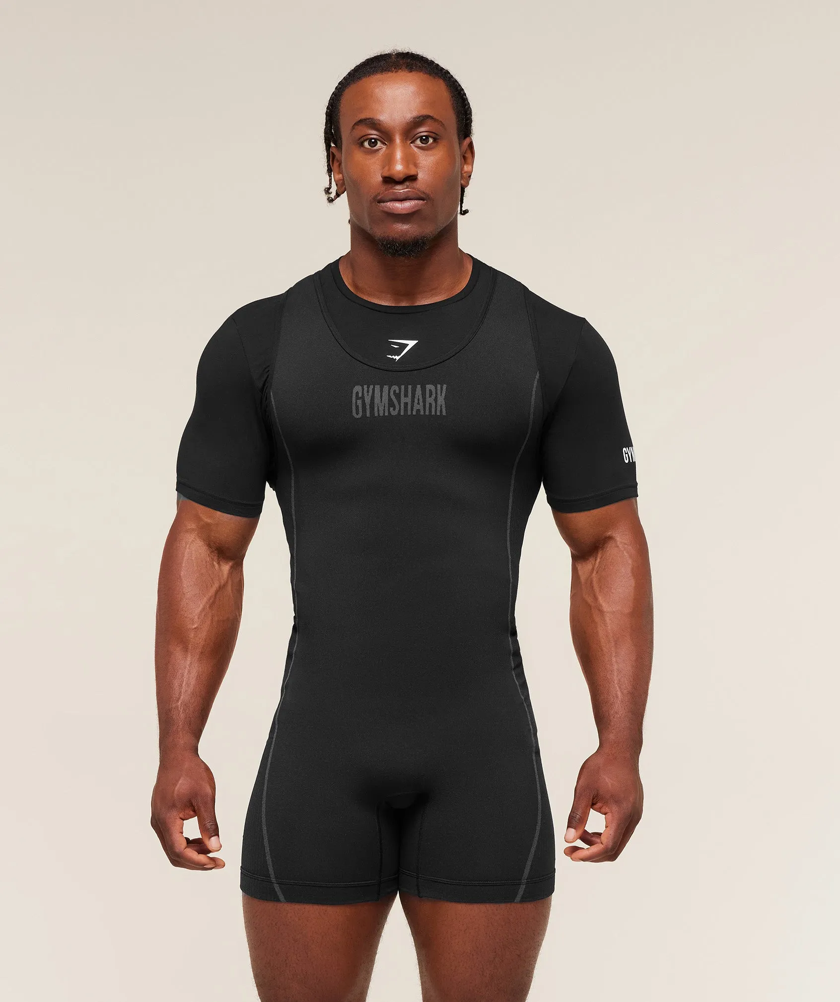 Gymshark Seamless Singlet - Black/Pitch Grey sold by Gymshark