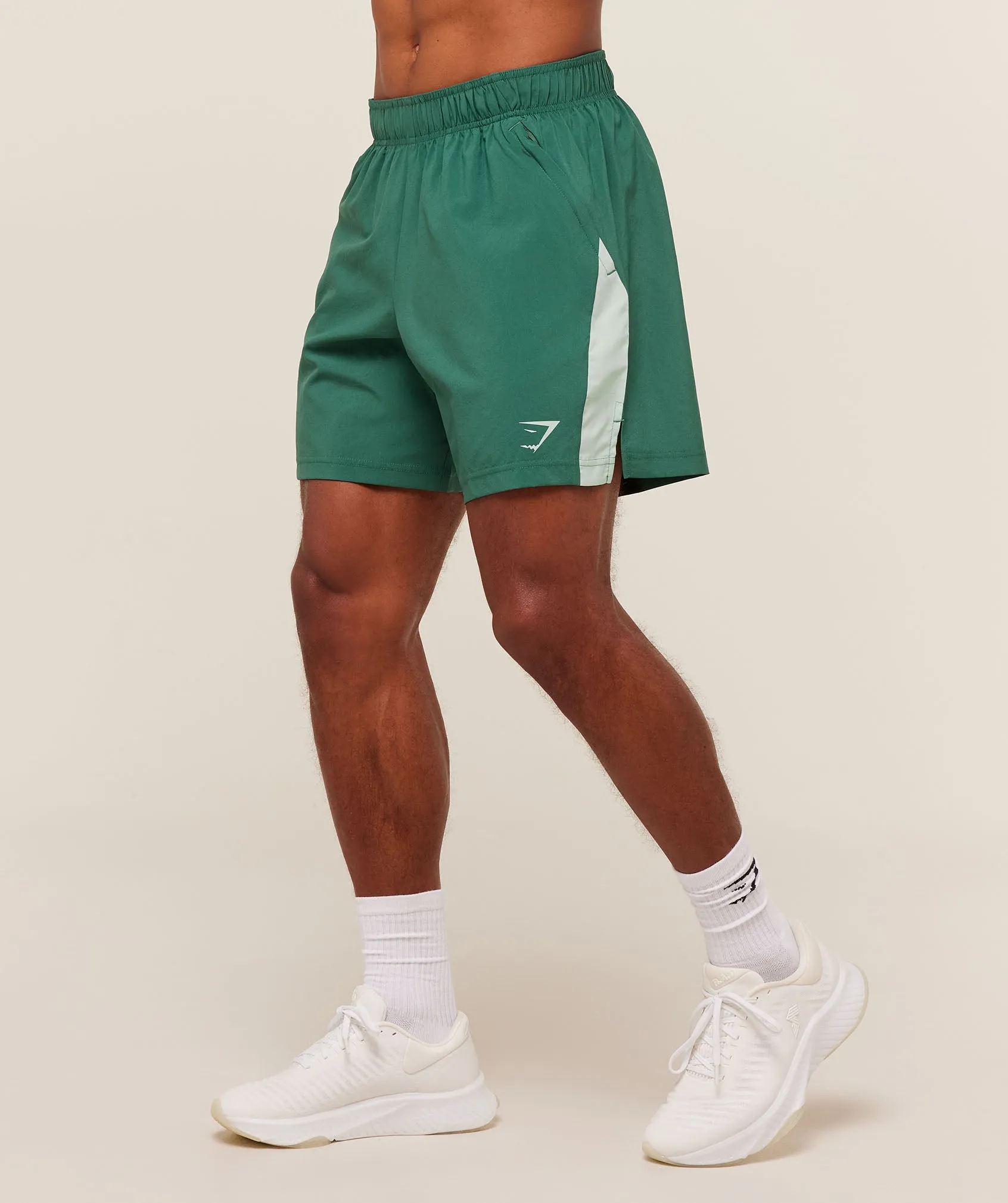 Gymshark Sport 7" Shorts - Lift Green/Clay Green sold by Gymshark