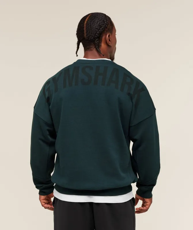 Gymshark Power Crew - Deep Petrol Blue sold by Gymshark