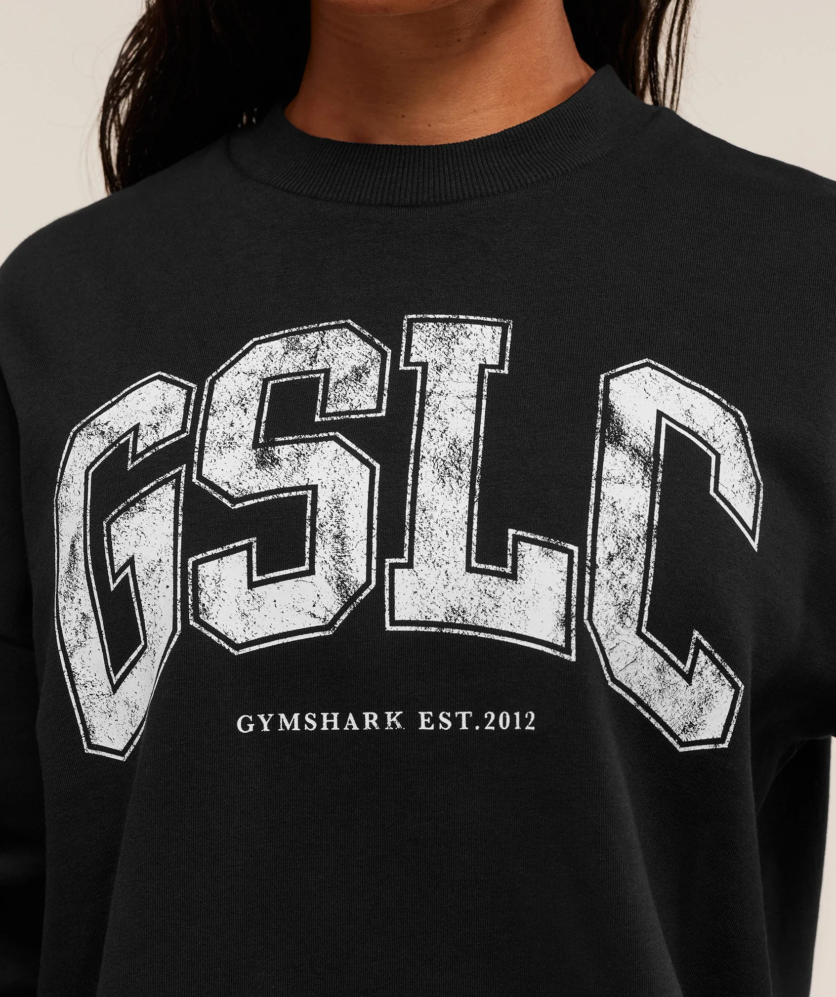 Gymshark GSLC Graphic Crew Neck - Black sold by Gymshark product image thumbnail 5