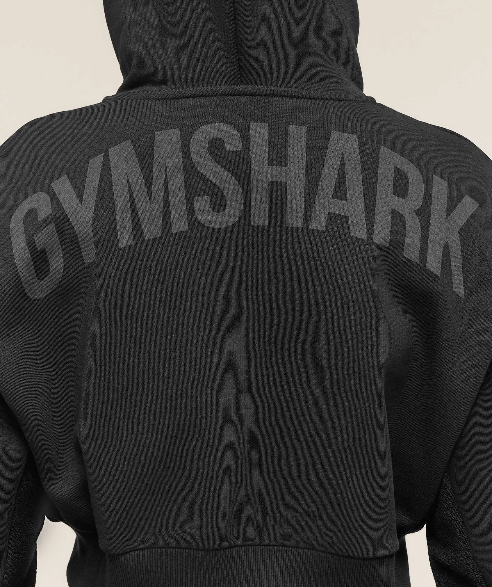 Gymshark Power Midi Zip Hoodie - Black sold by Gymshark product image thumbnail 4