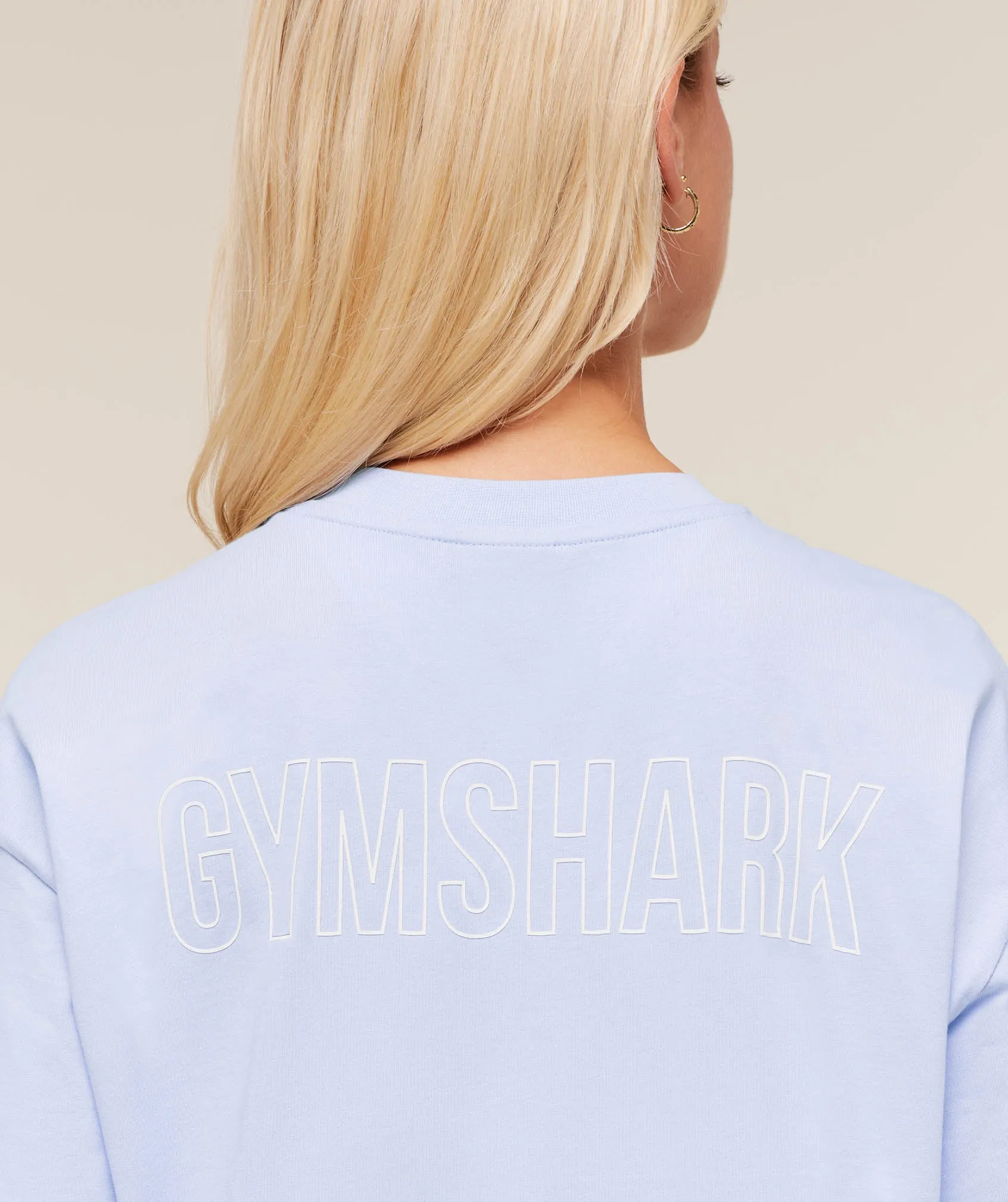 Gymshark Trace Graphic Oversized T-Shirt - Peri Blue sold by Gymshark product image thumbnail 5