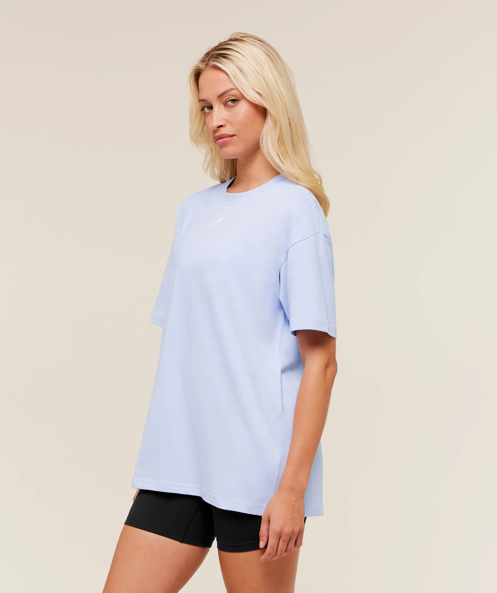 Gymshark Trace Graphic Oversized T-Shirt - Peri Blue sold by Gymshark product image thumbnail 3