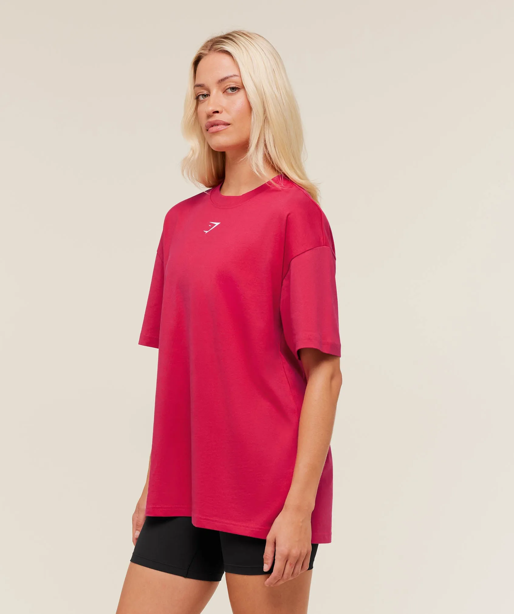 Gymshark Trace Graphic Oversized T-Shirt - Build Pink sold by Gymshark product image thumbnail 3