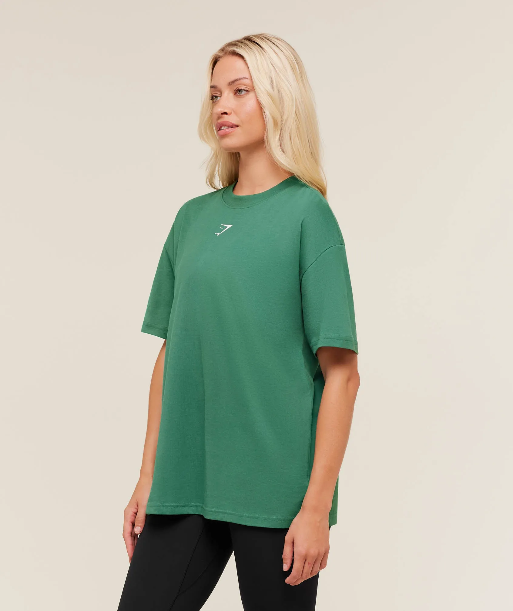 Gymshark Trace Graphic Oversized T-Shirt - Lift Green sold by Gymshark product image thumbnail 3