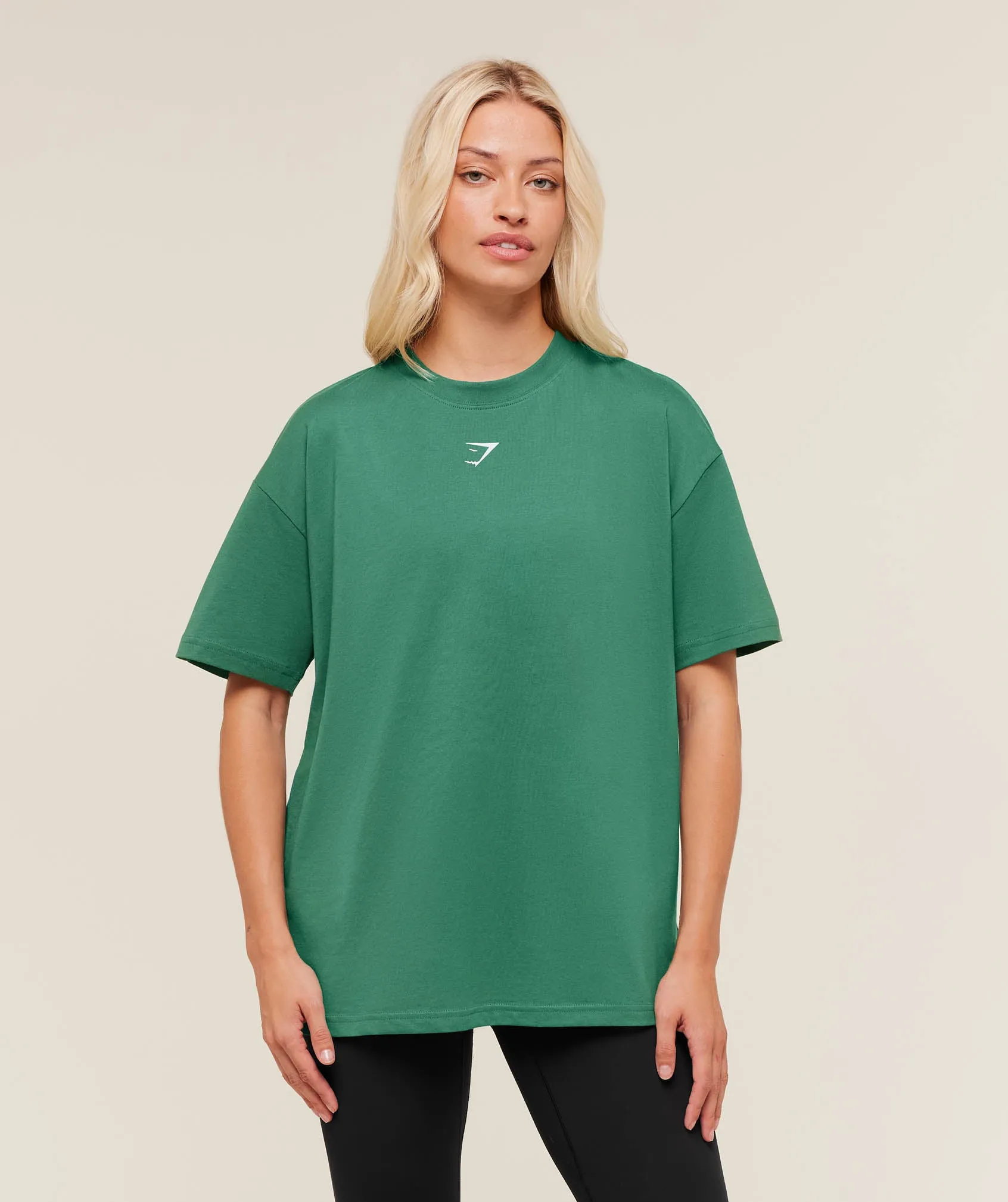 Gymshark Trace Graphic Oversized T-Shirt - Lift Green sold by Gymshark
