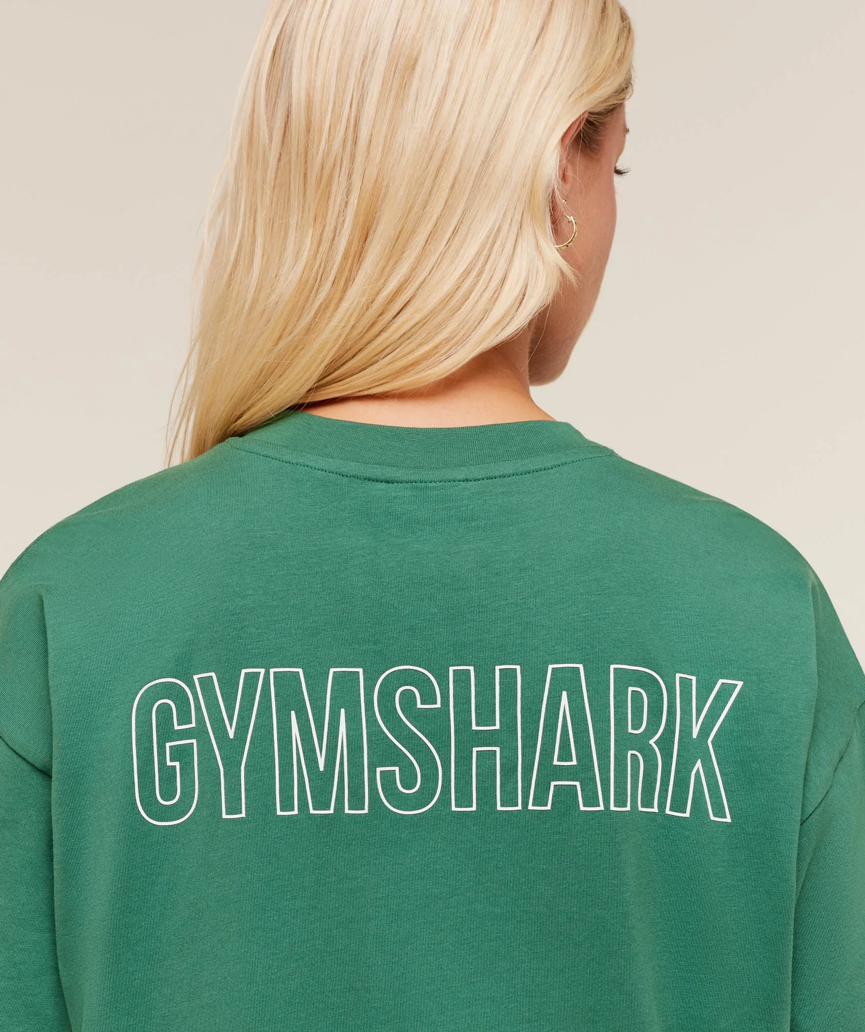 Gymshark Trace Graphic Oversized T-Shirt - Lift Green sold by Gymshark product image thumbnail 5