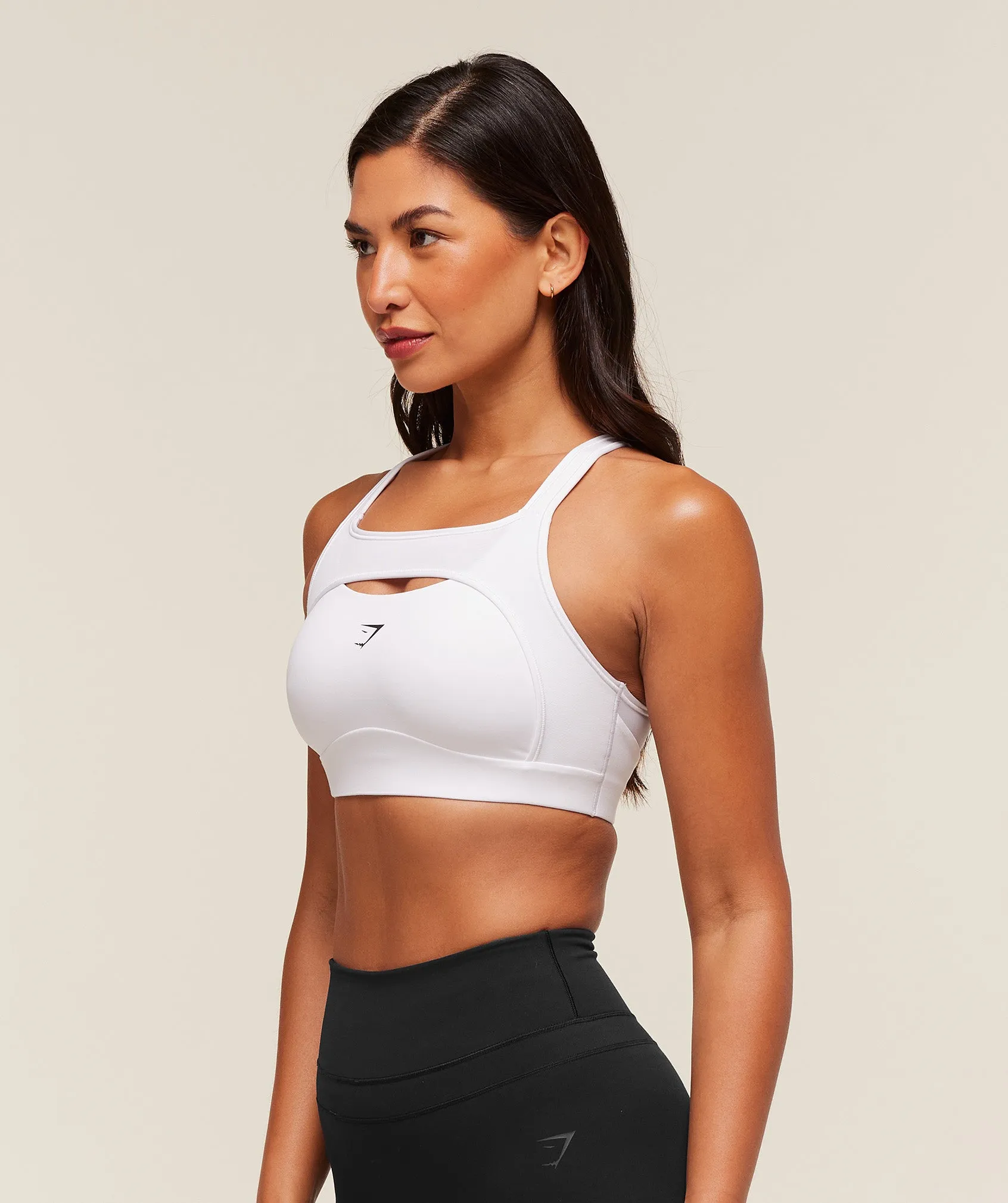 Gymshark Alpha High Support Sports Bra - White sold by Gymshark product image thumbnail 3
