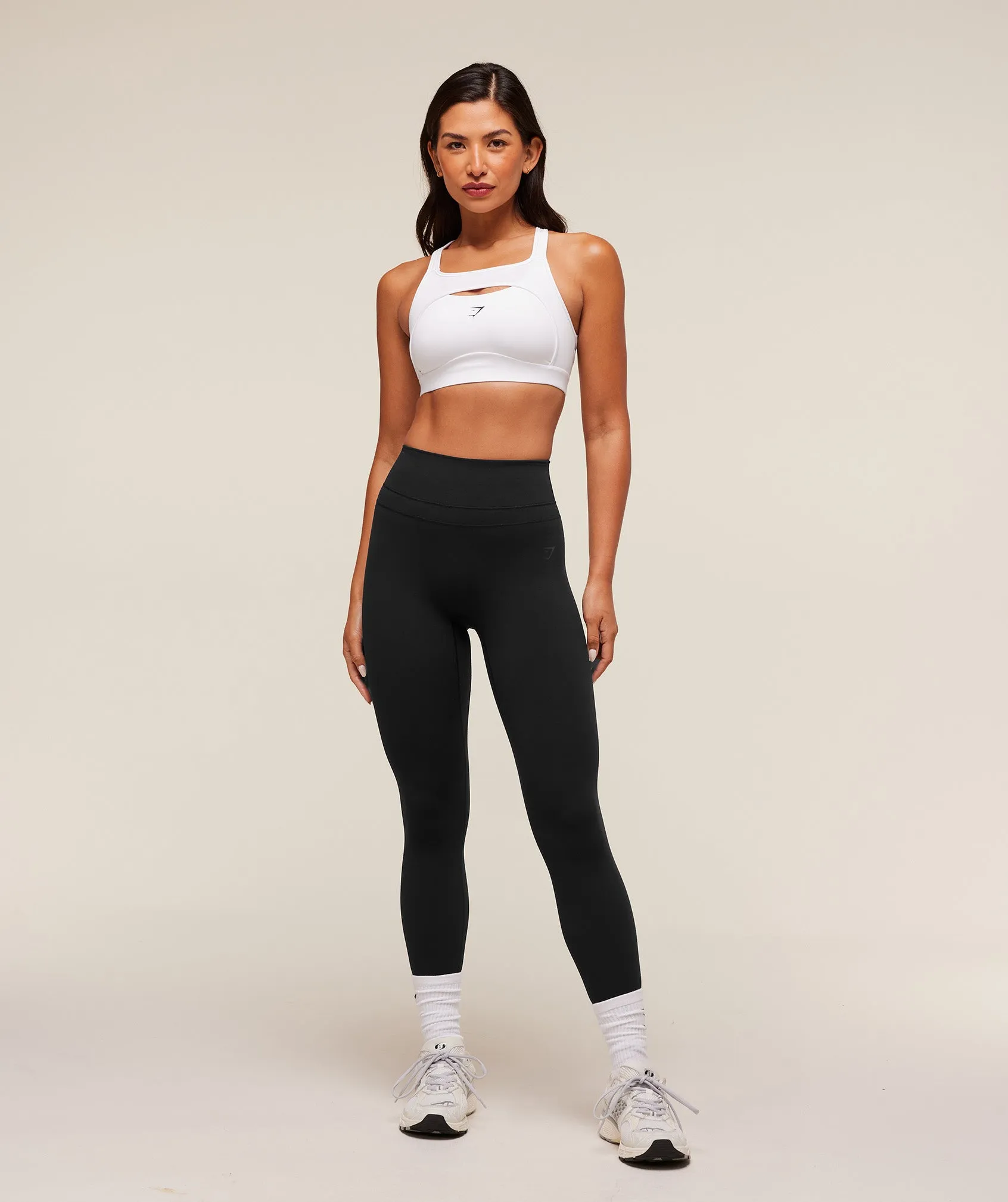 Gymshark Alpha High Support Sports Bra - White sold by Gymshark product image thumbnail 4