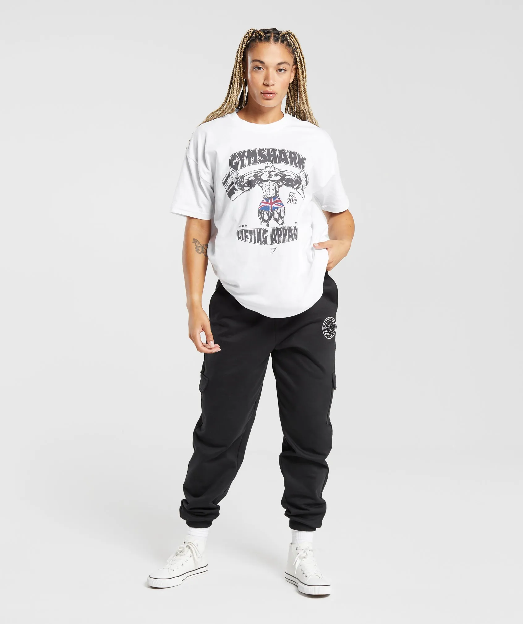 Gymshark Lifting Apparel Oversized T-Shirt - White sold by Gymshark product image thumbnail 4