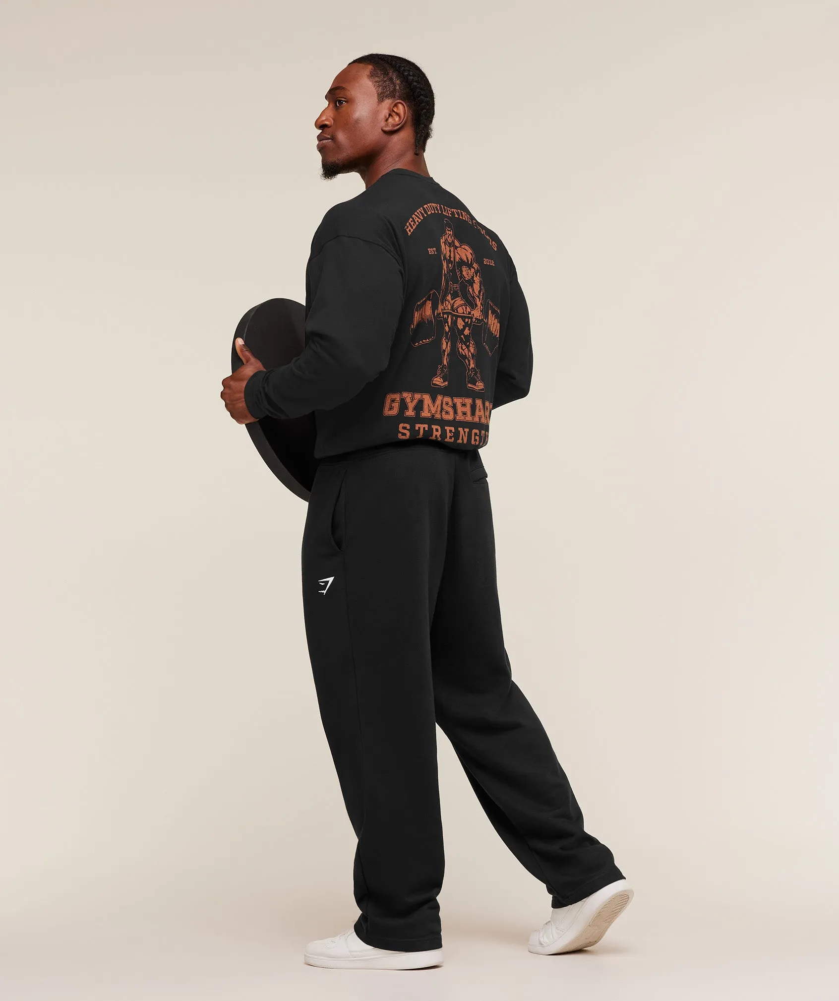 Gymshark Gymshark Strength Long Sleeve T-Shirt - Black sold by Gymshark product image thumbnail 4