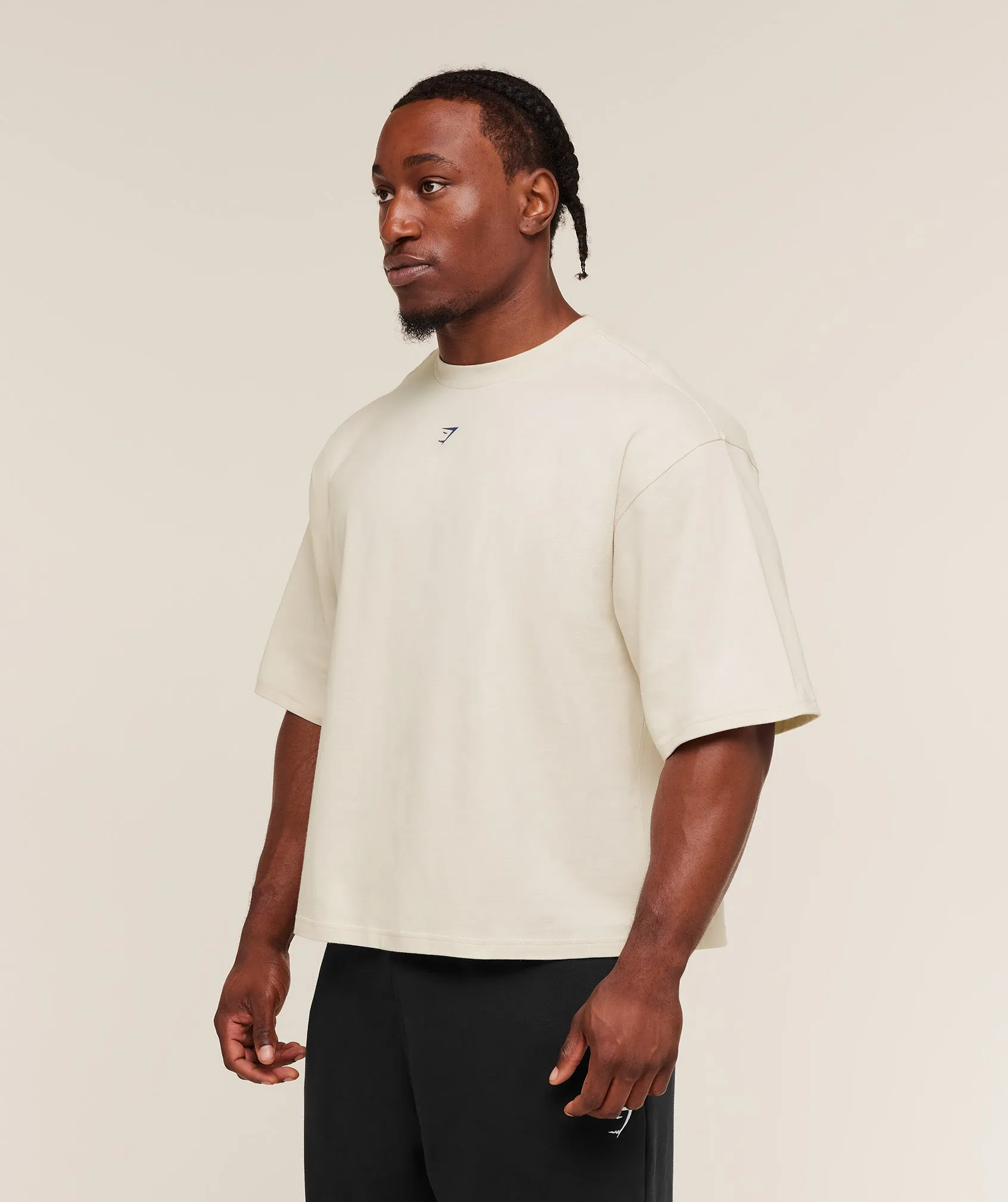 Gymshark Gymshark Strength T-Shirt - Oat White sold by Gymshark product image thumbnail 3