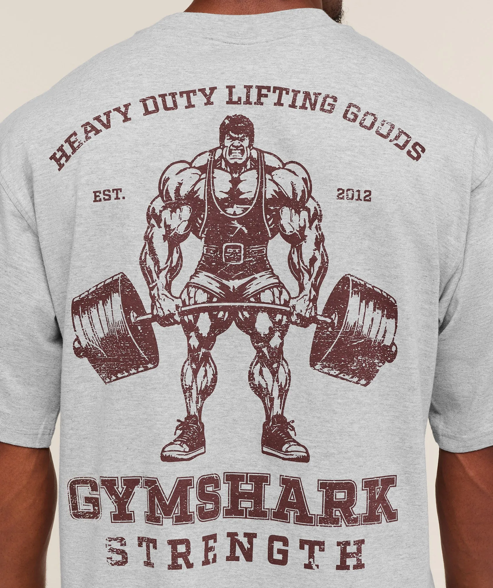 Gymshark Gymshark Strength T-Shirt - Light Grey Core Marl sold by Gymshark product image thumbnail 5