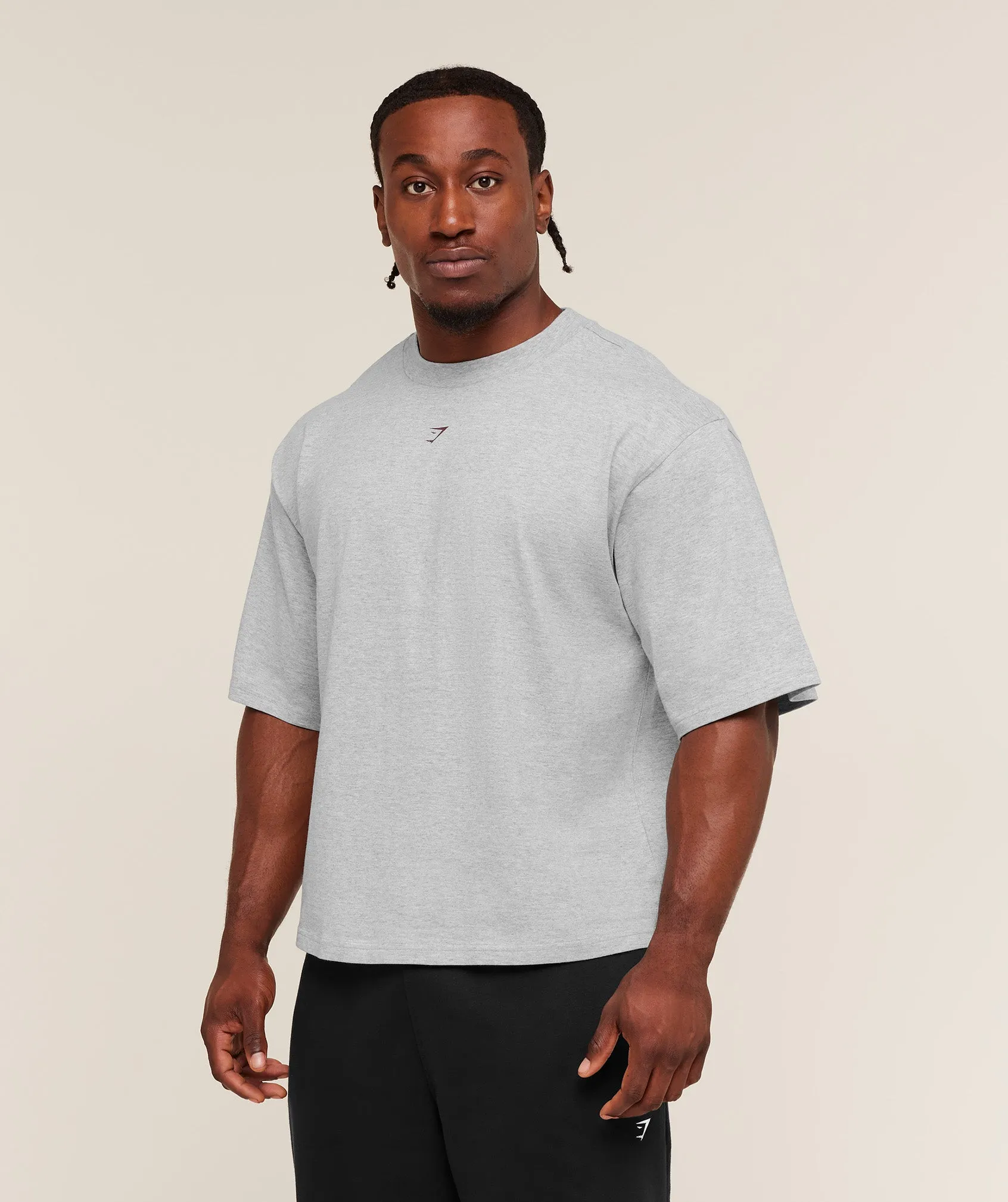 Gymshark Gymshark Strength T-Shirt - Light Grey Core Marl sold by Gymshark product image thumbnail 3