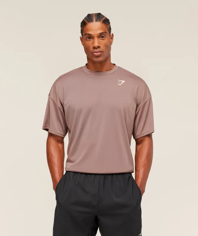 Gymshark Arrival Oversized T-Shirt - Chestnut Pink sold by Gymshark