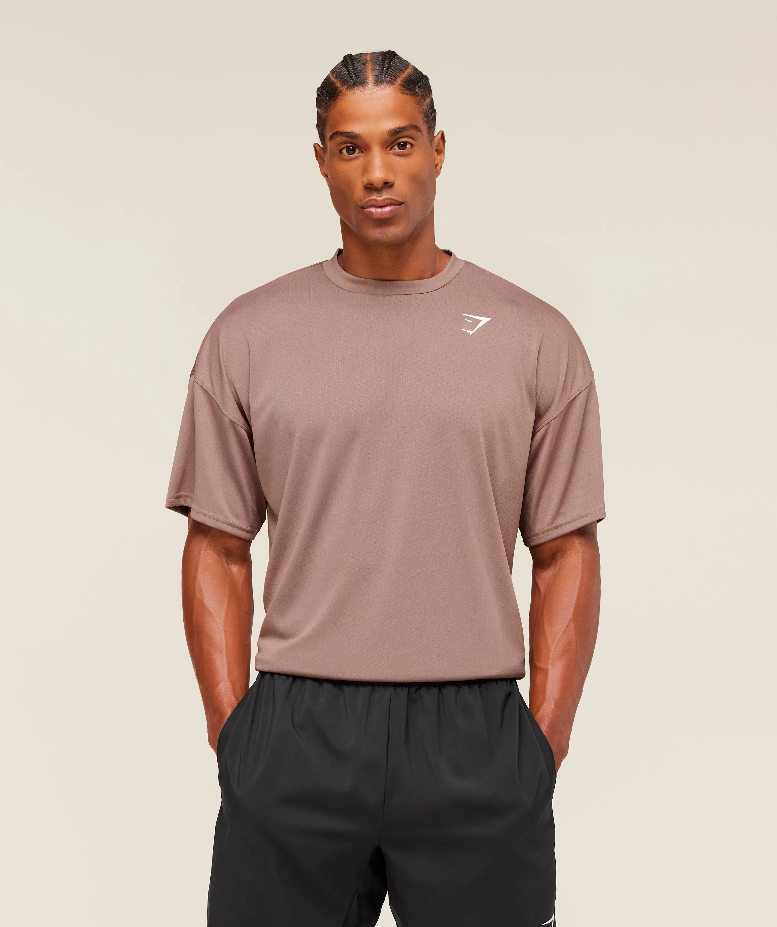 Gymshark Arrival Oversized T-Shirt - Chestnut Pink sold by Gymshark