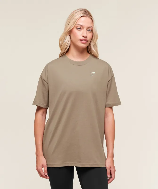 Gymshark Training Oversized T-Shirt - Lifestyle Brown sold by Gymshark