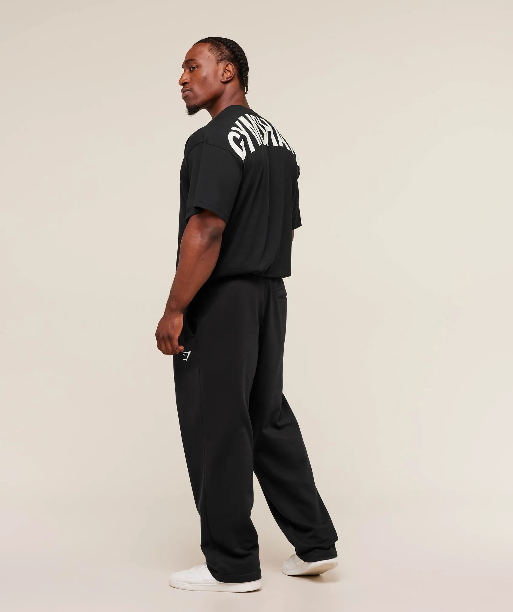 Gymshark Power T-Shirt - Black/Oat White sold by Gymshark product image thumbnail 5