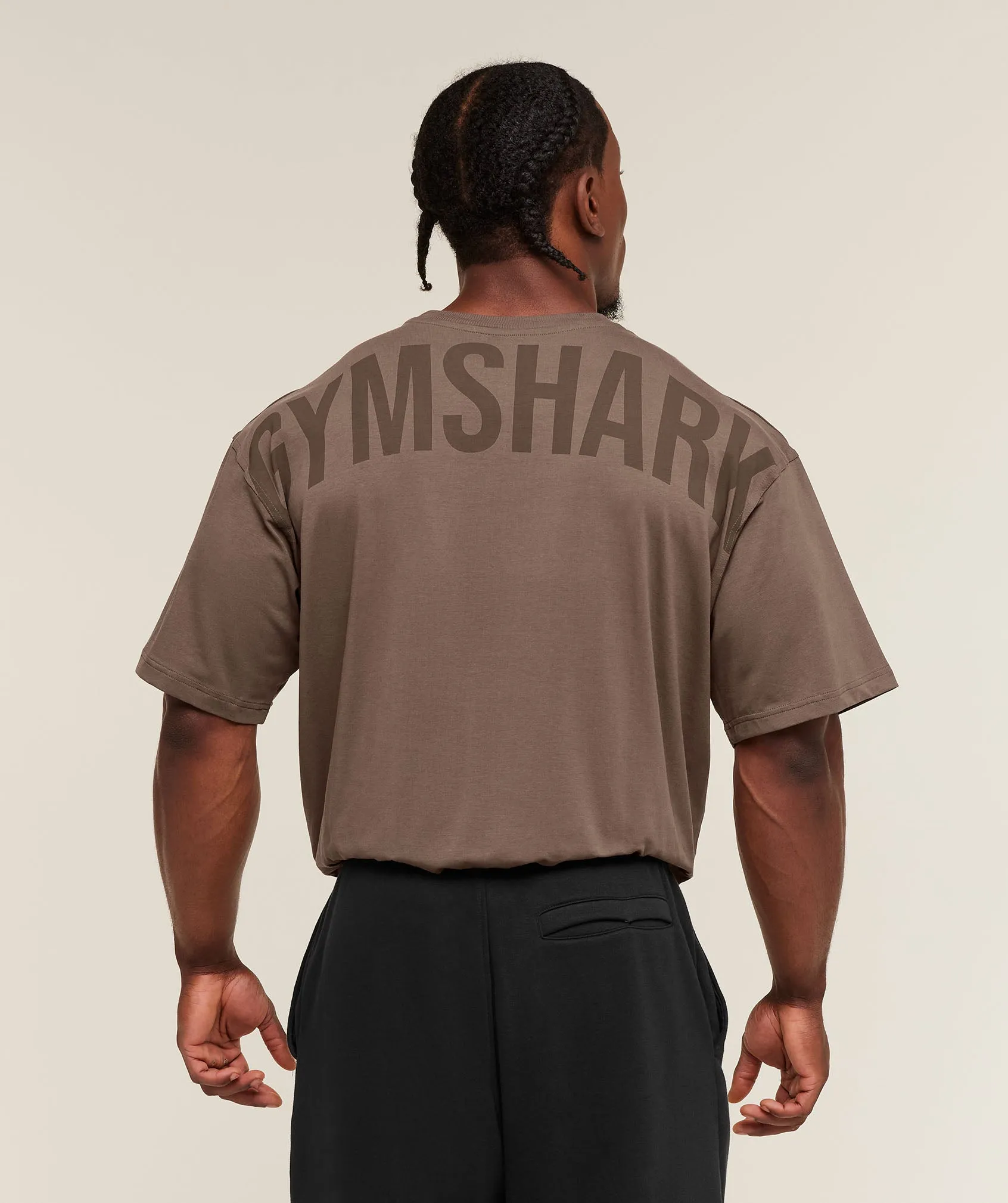 Gymshark Power T-Shirt - Soft Brown sold by Gymshark