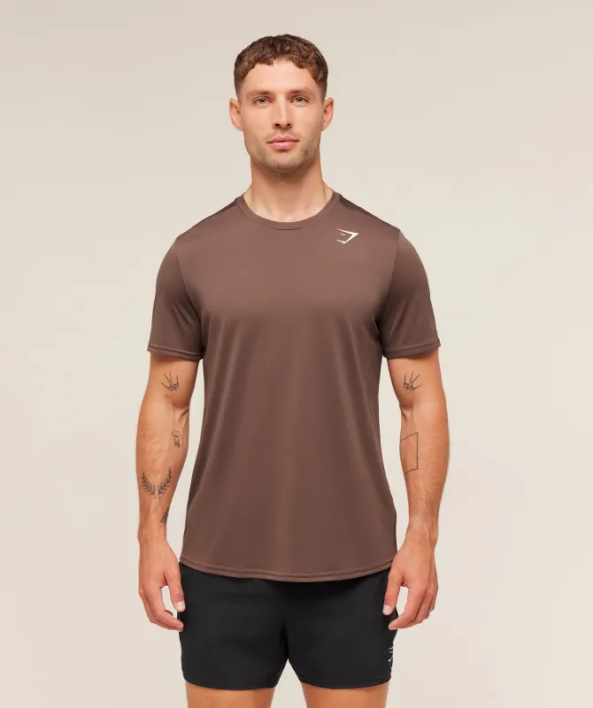 Gymshark Arrival Regular Fit T-Shirt - Soft Brown sold by Gymshark