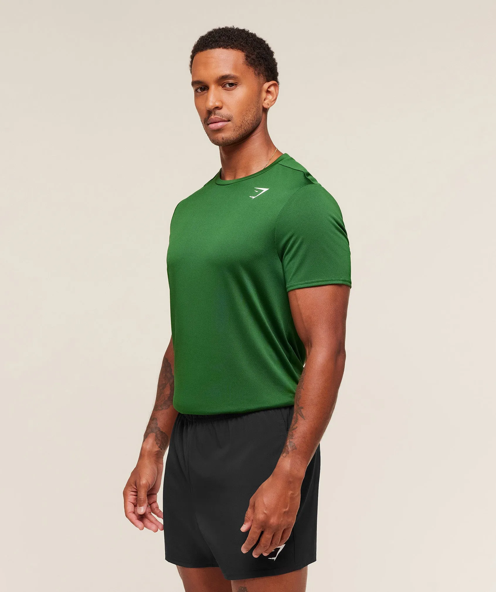Gymshark Arrival T-Shirt - Athletic Green sold by Gymshark product image thumbnail 3