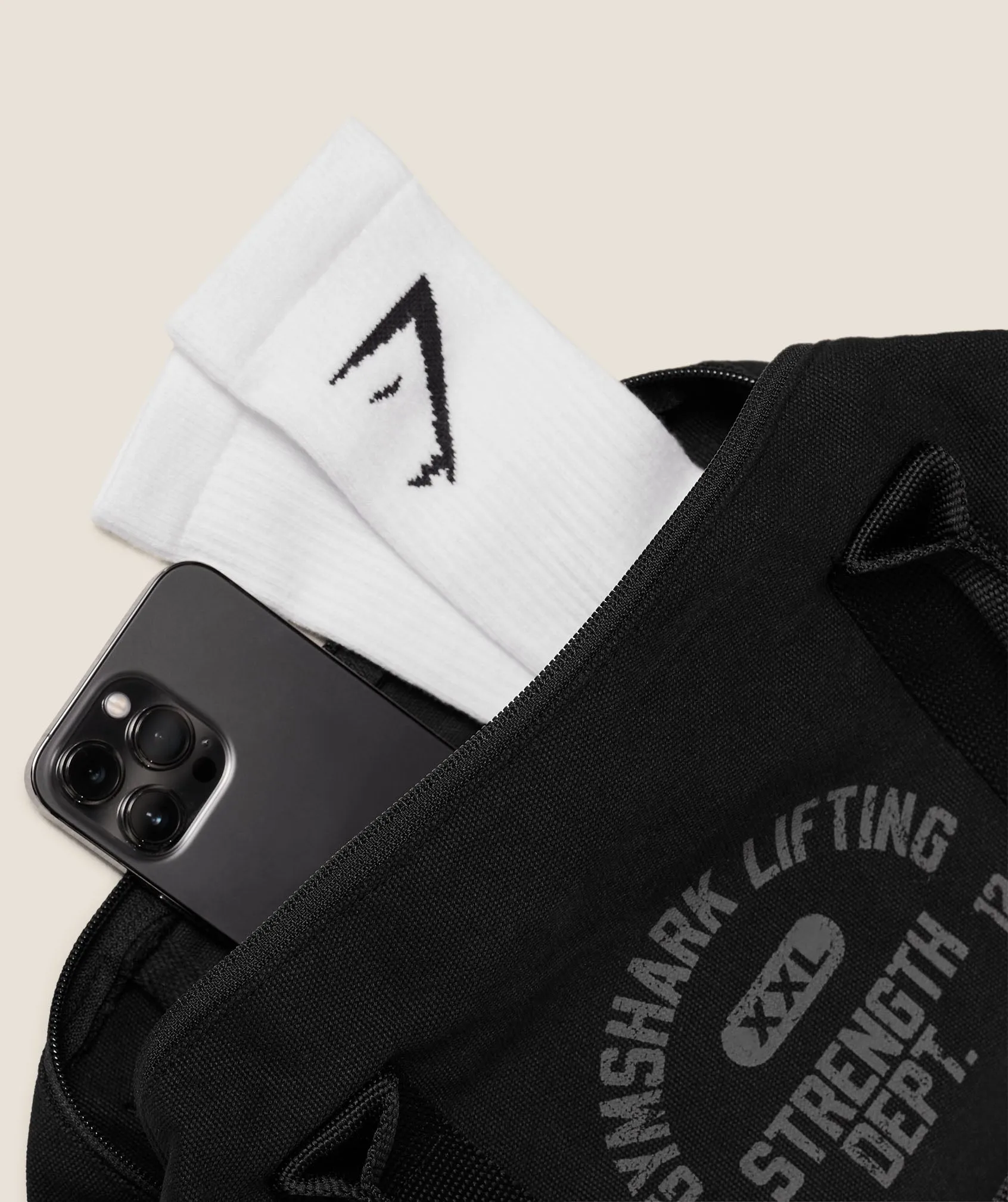 Gymshark Strength Dept Mini Canvas Duffle Bag - Black sold by Gymshark product image thumbnail 5