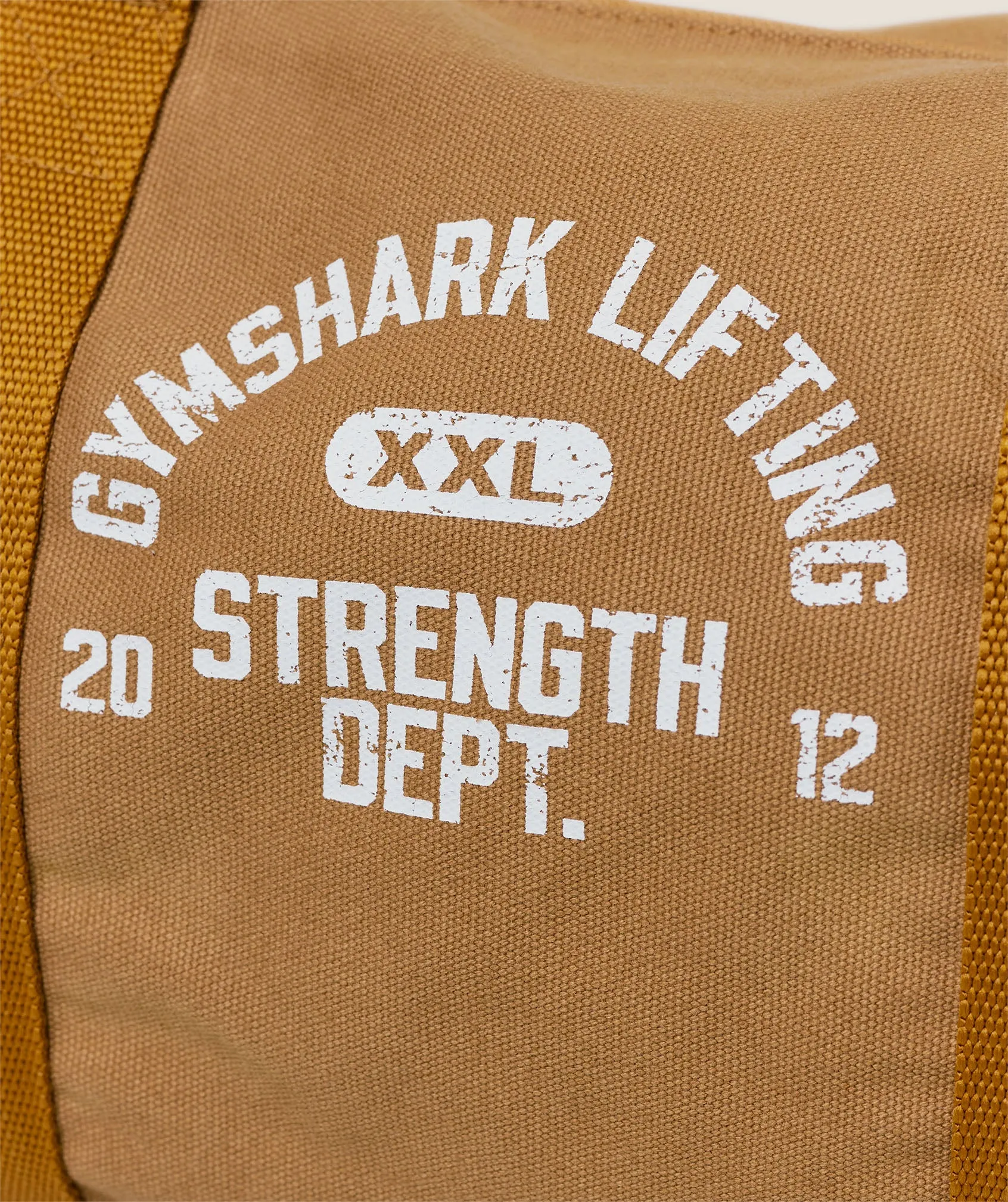 Gymshark Strength Dept Mini Canvas Duffle Bag - Antique Gold sold by Gymshark product image thumbnail 2