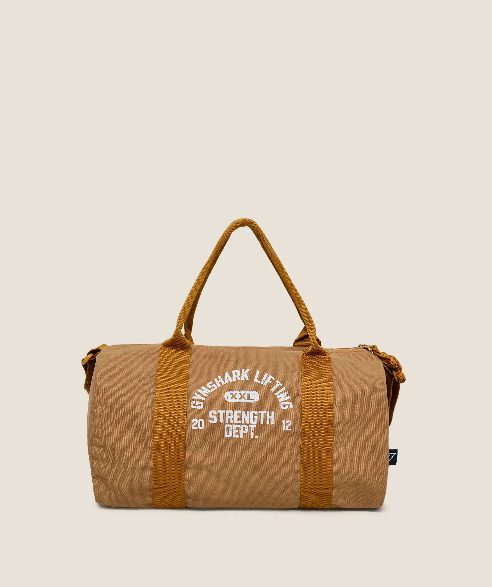 Gymshark Strength Dept Mini Canvas Duffle Bag - Antique Gold sold by Gymshark