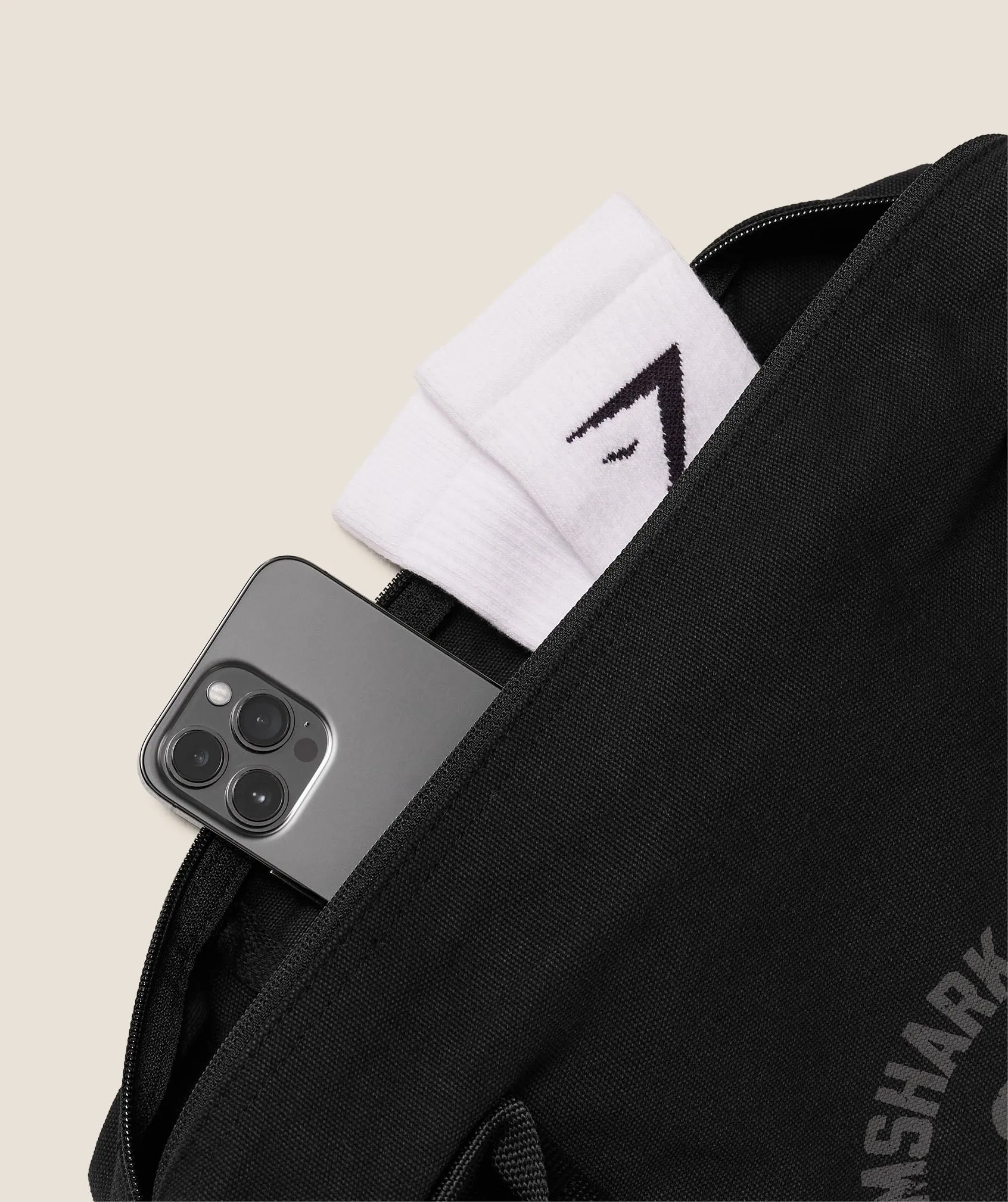 Gymshark Strength Dept Canvas Duffle Bag - Black sold by Gymshark product image thumbnail 5