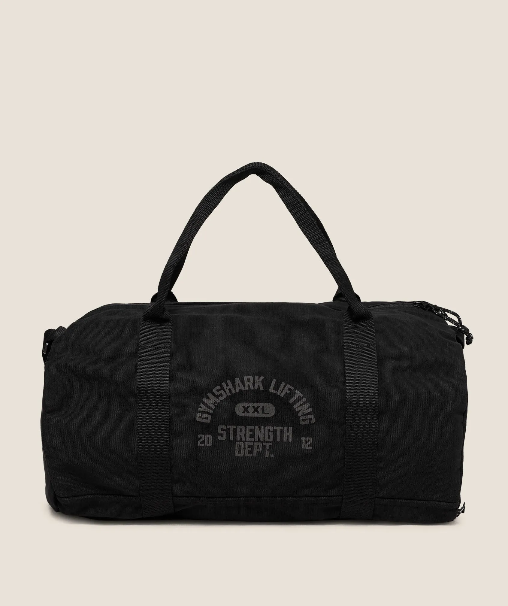Gymshark Strength Dept Canvas Duffle Bag - Black sold by Gymshark