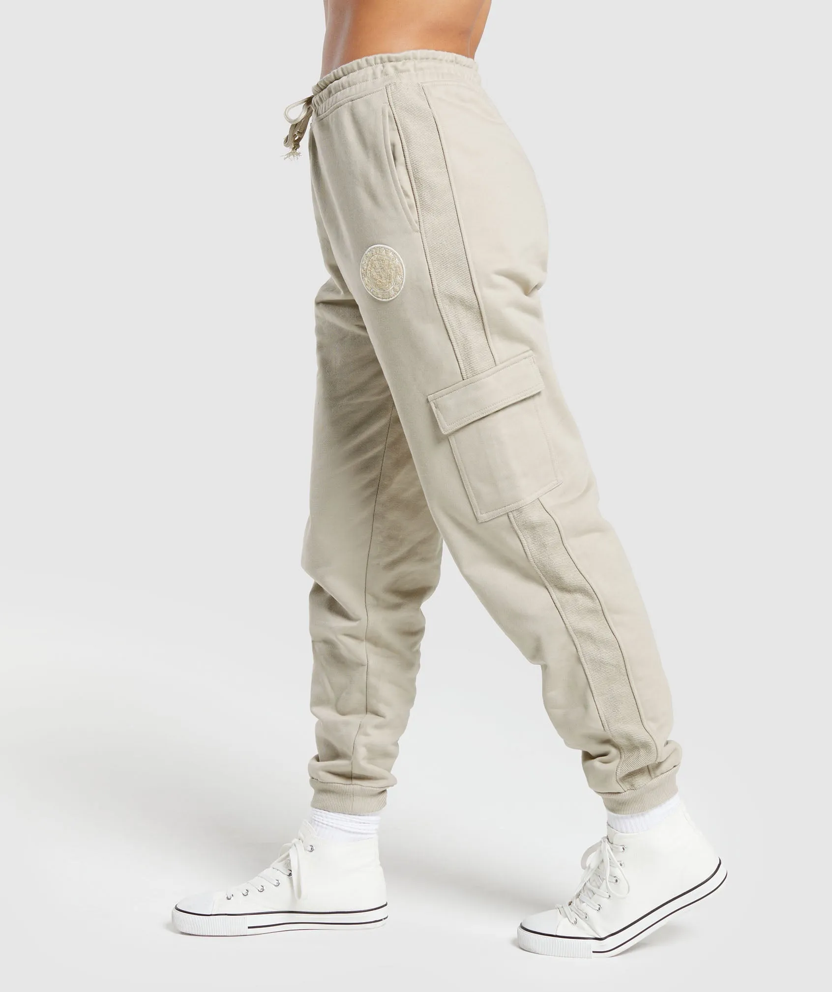 Gymshark Gymshark Legacy Joggers Washed Stone Brown Parallel