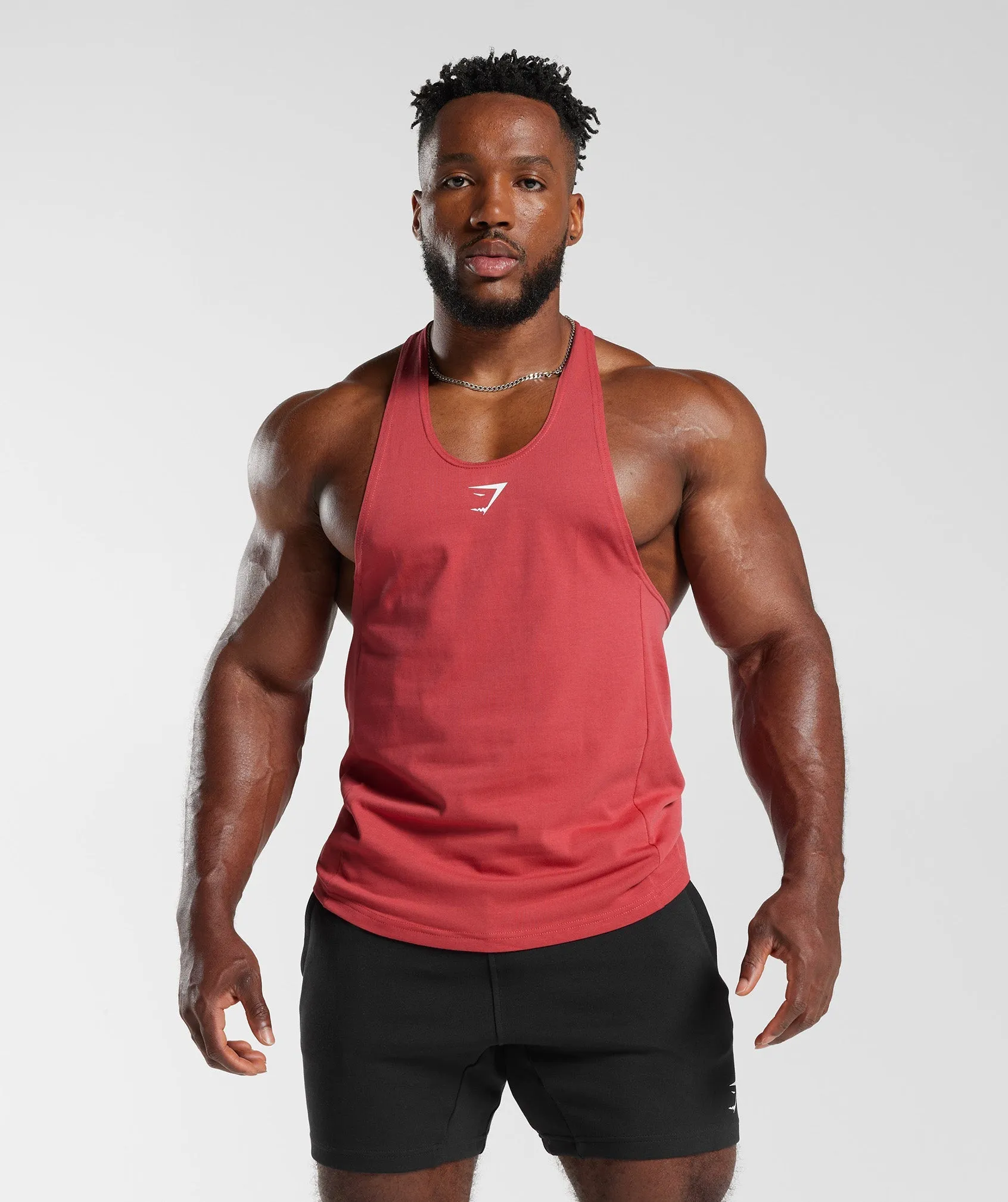 Gymshark React Stringer - Sundried Red sold by Gymshark