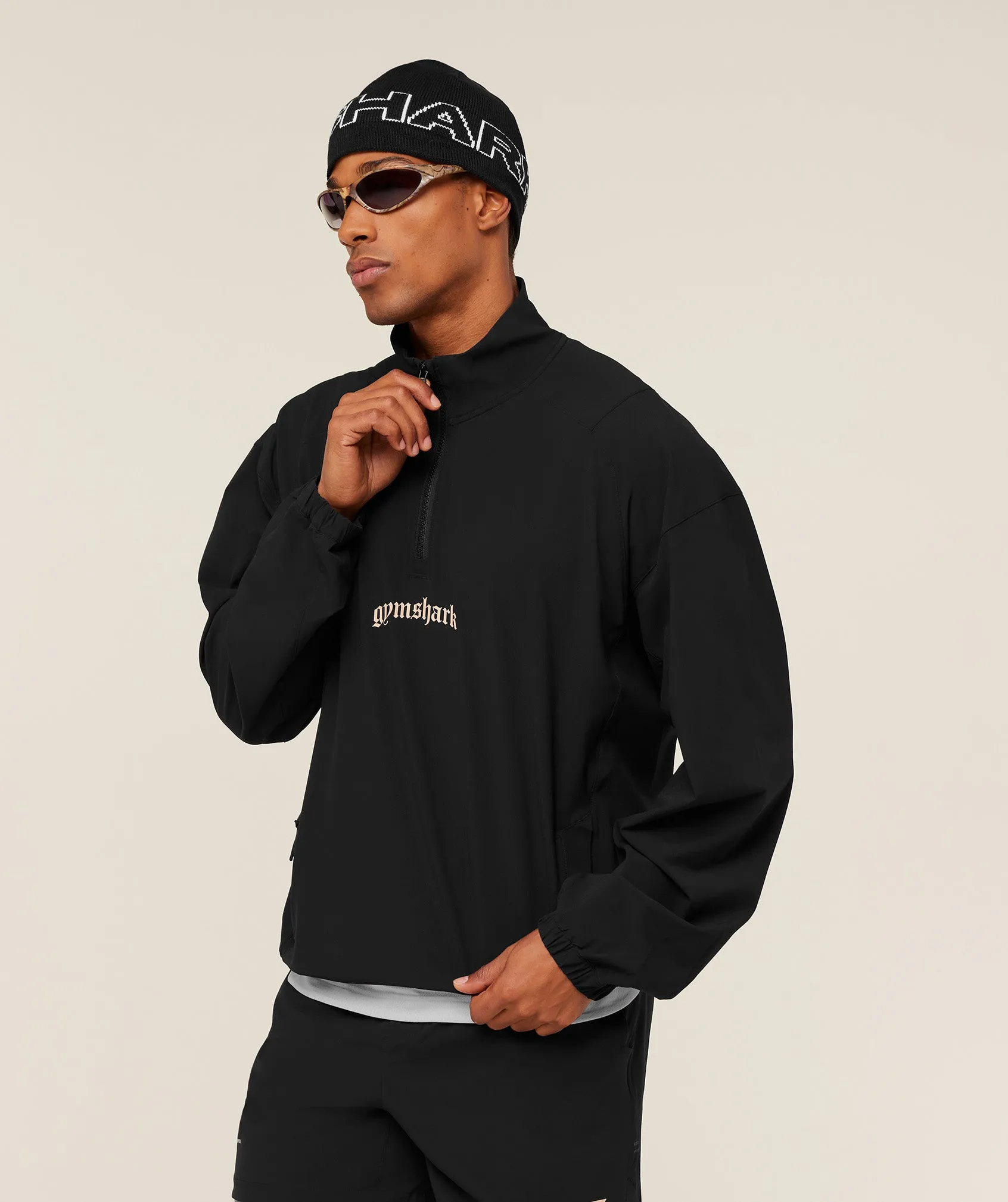 Gymshark Tactical Shell 1/4 Zip - Black sold by Gymshark product image thumbnail 4