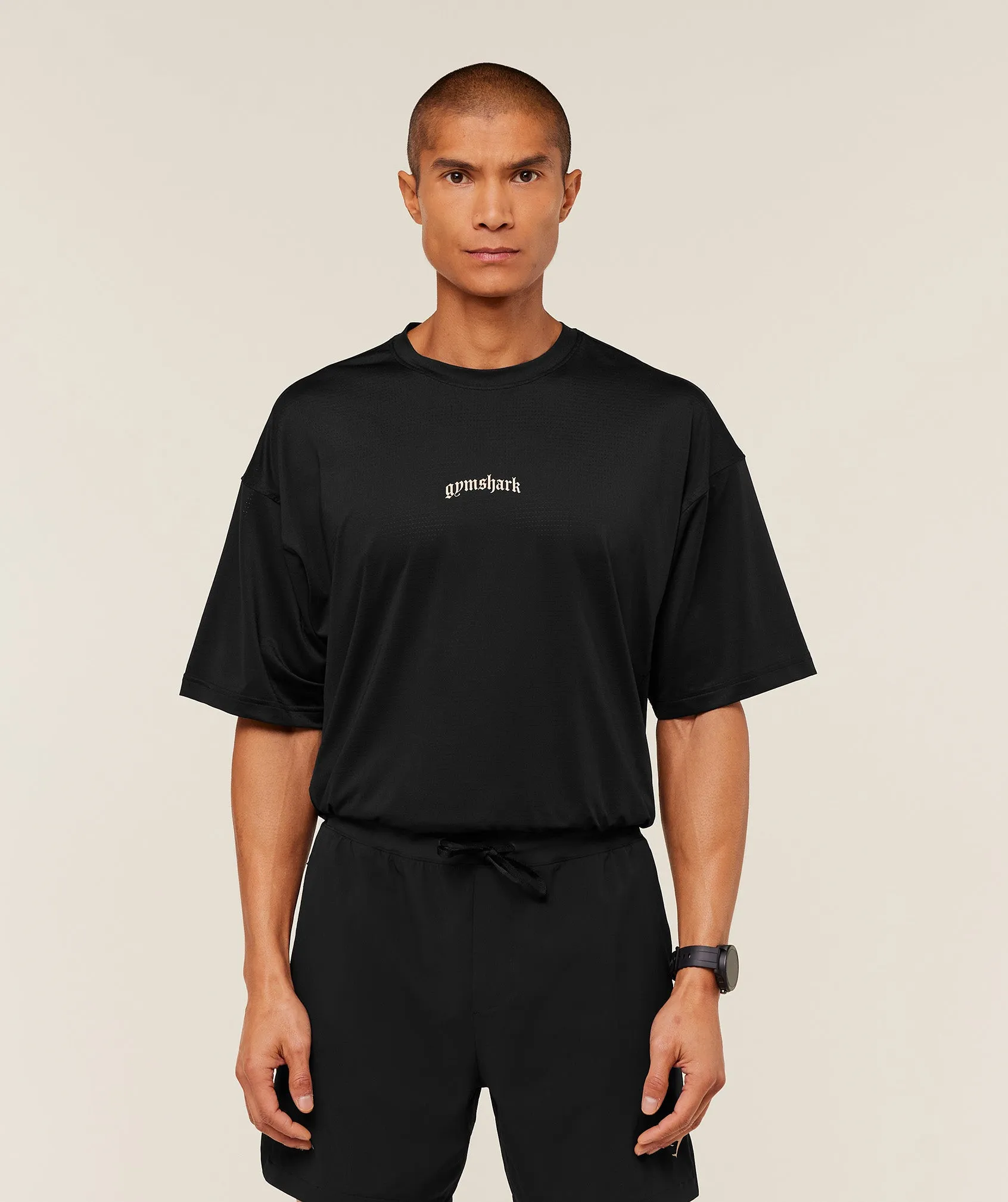 Gymshark Tactical Oversized T-Shirt - Black sold by Gymshark