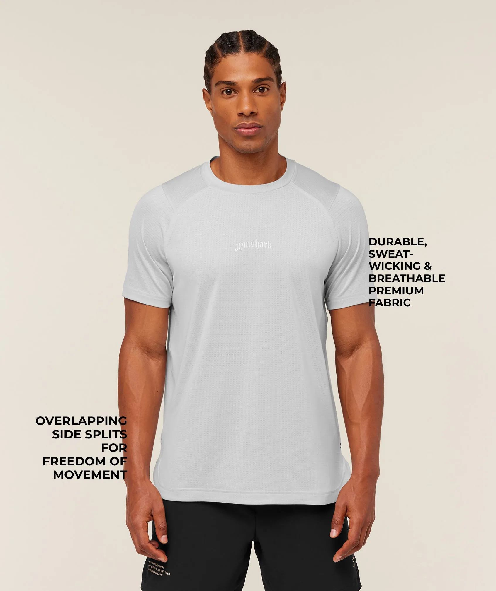 Gymshark Tactical T-Shirt - Metal Grey sold by Gymshark product image thumbnail 2