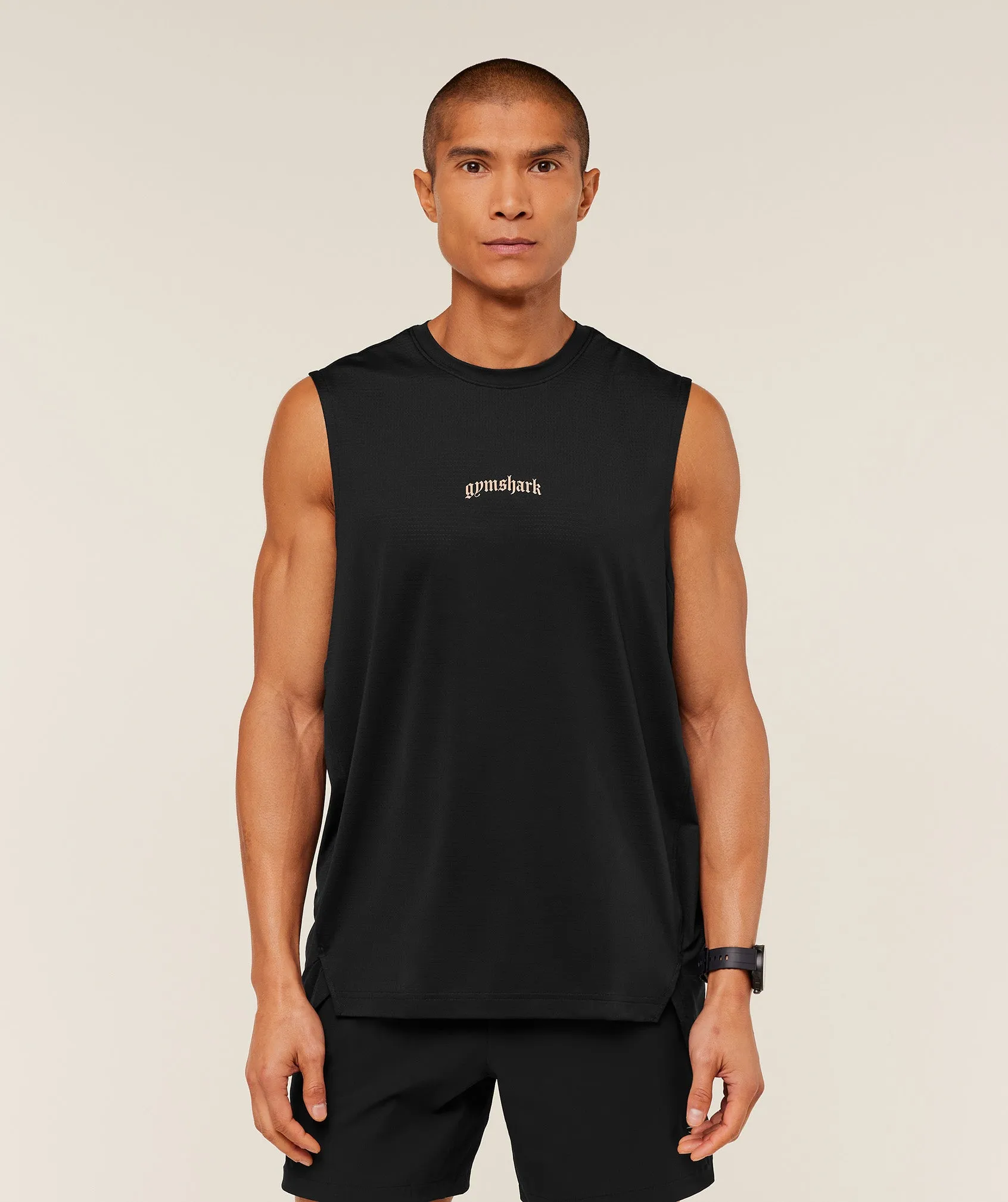 Gymshark Tactical Tank - Black sold by Gymshark