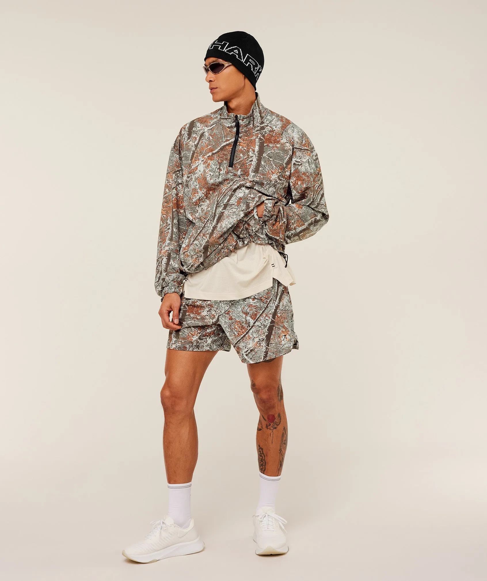 Gymshark Tactical Shell 1/4 Zip - Linen Brown sold by Gymshark product image thumbnail 4