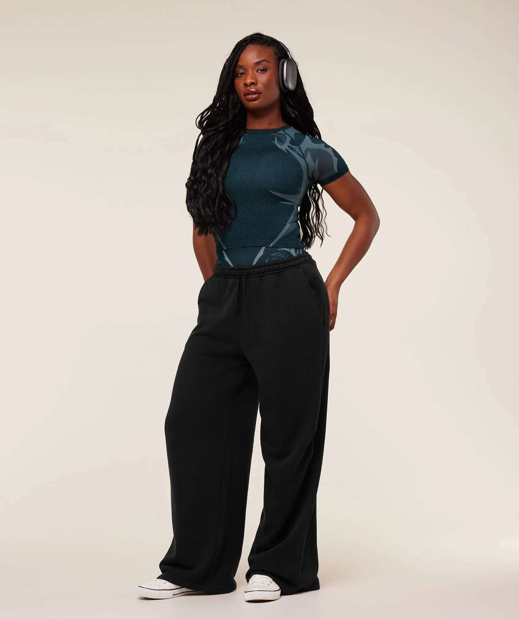 Gymshark Storm Seamless Short Sleeve Top - Deep Petrol Blue/Smoke Blue sold by Gymshark product image thumbnail 4