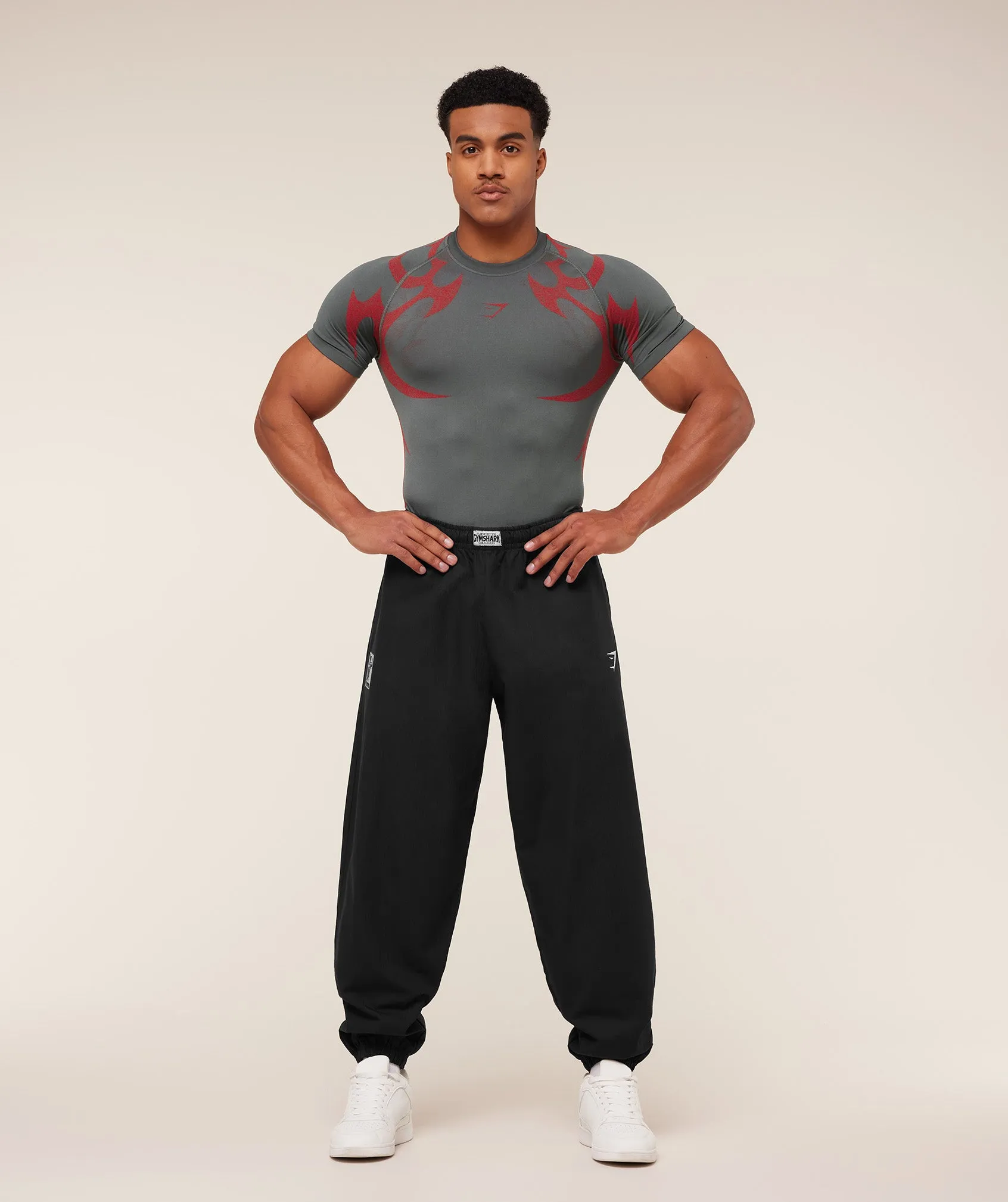 Gymshark Storm Seamless T-Shirt - GS Dark Grey/GS Zesty Red sold by Gymshark product image thumbnail 4