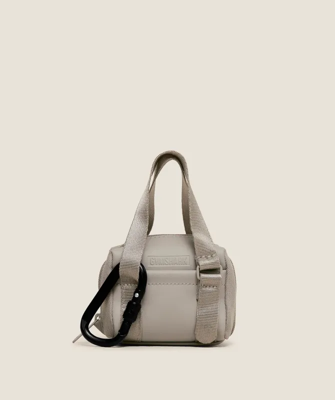 Gymshark Everyday Mini Holdall Keychain - Mushroom Grey sold by Gymshark