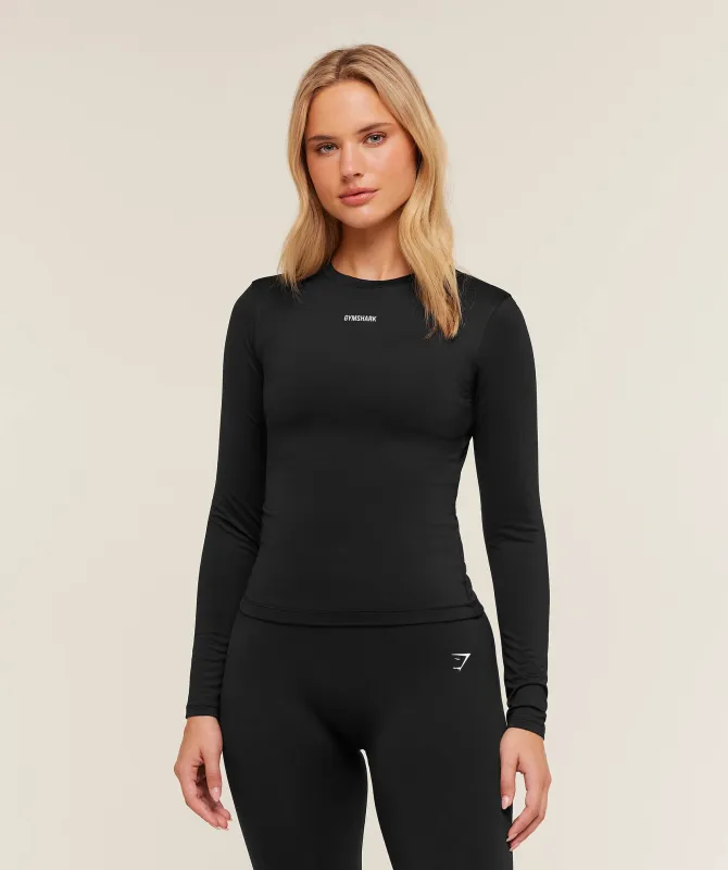 Gymshark Lifestyle Long Sleeve Top - GS Black sold by Gymshark