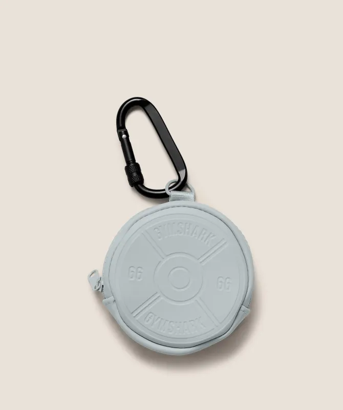 Gymshark Weight Plate Zip Coin Pouch - GS Smoke Blue sold by Gymshark