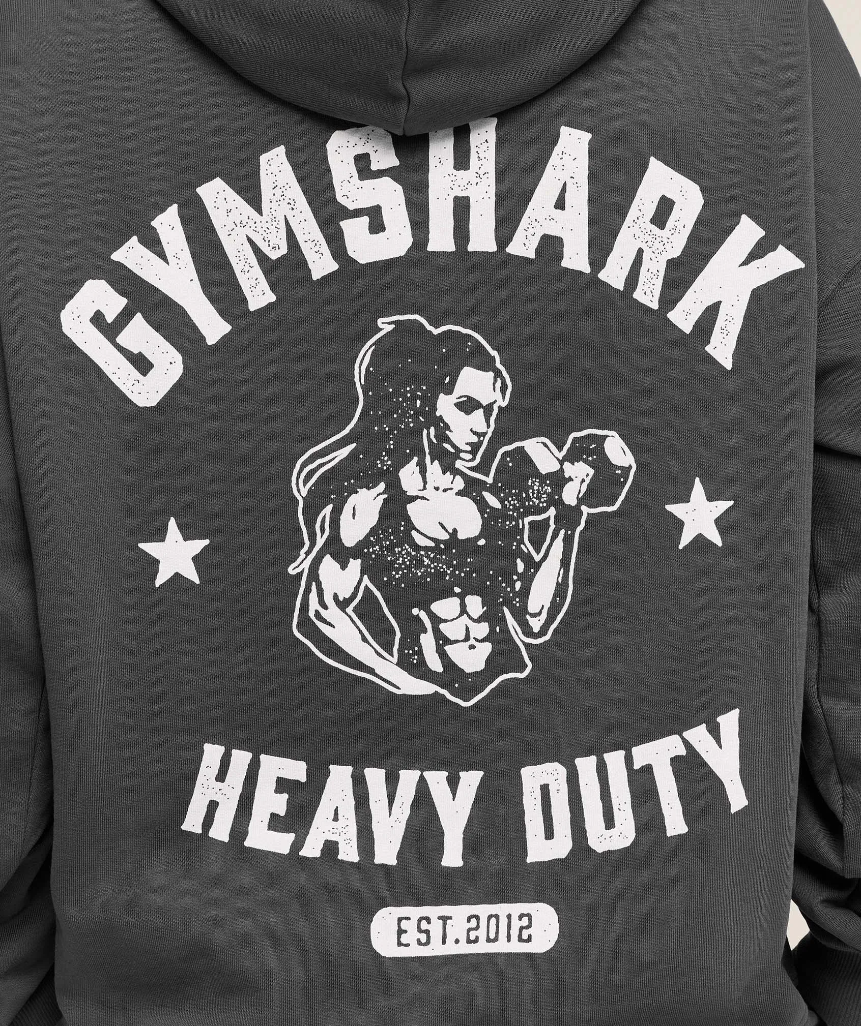 Gymshark Heavy Duty Oversized Hoodie - Onyx Grey sold by Gymshark product image thumbnail 5