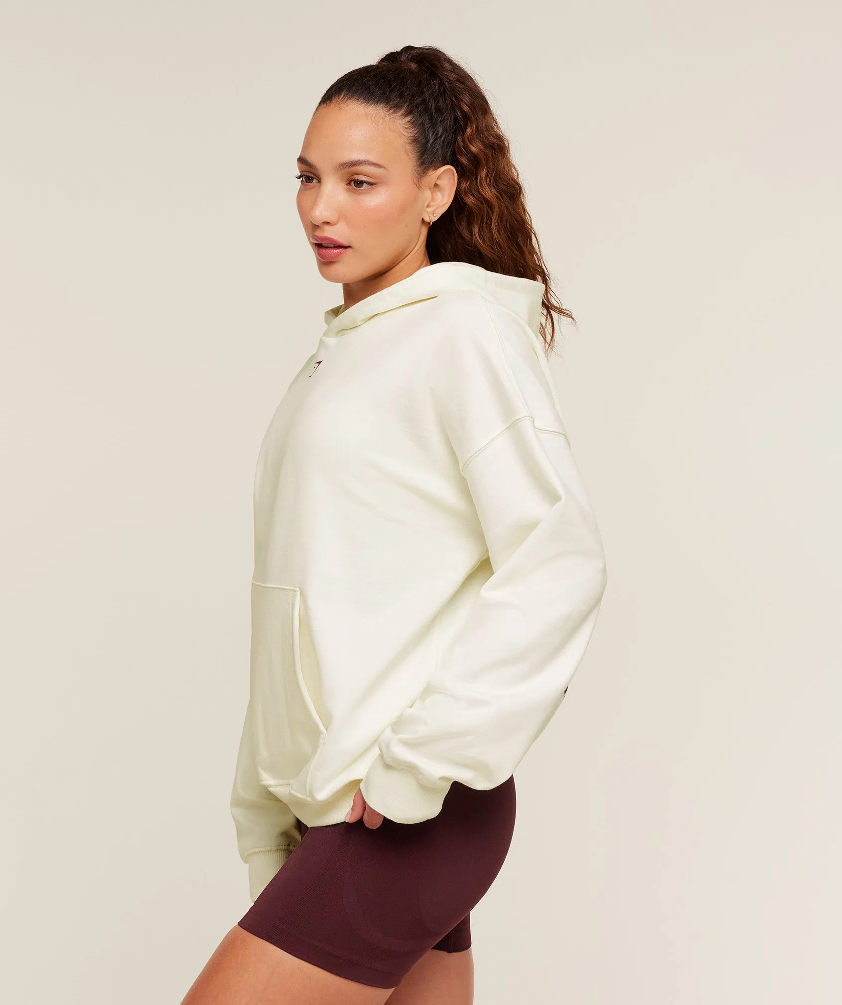 Gymshark Heavy Duty Oversized Hoodie - GS Soft White sold by Gymshark product image thumbnail 3